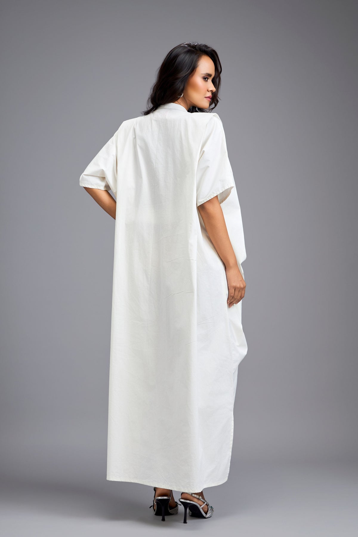 Voluminous Draped Dress