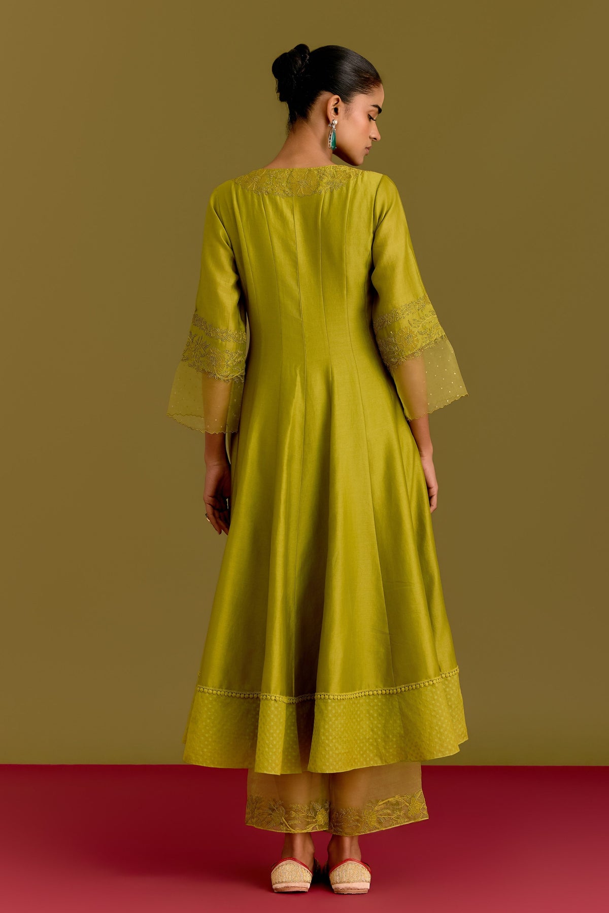 Green Anarkali Set