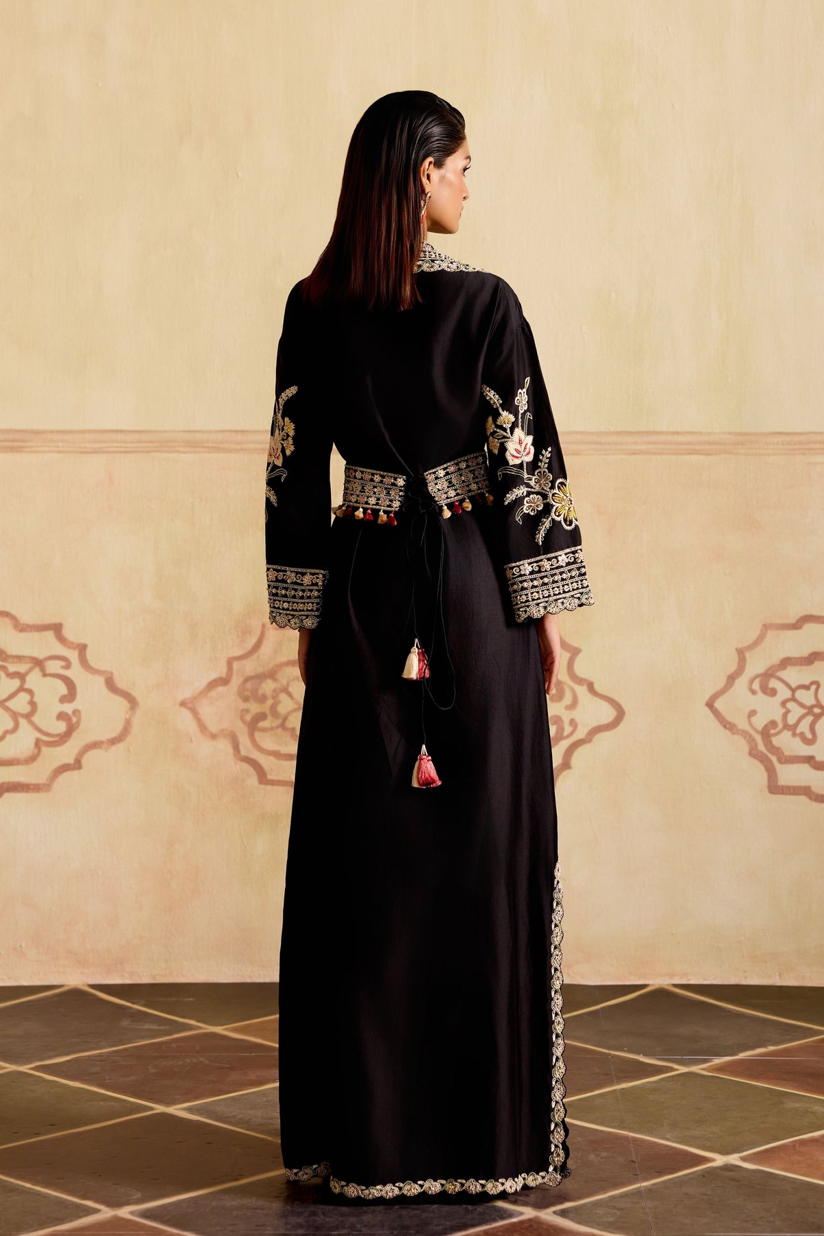 Black Embroidered Dress