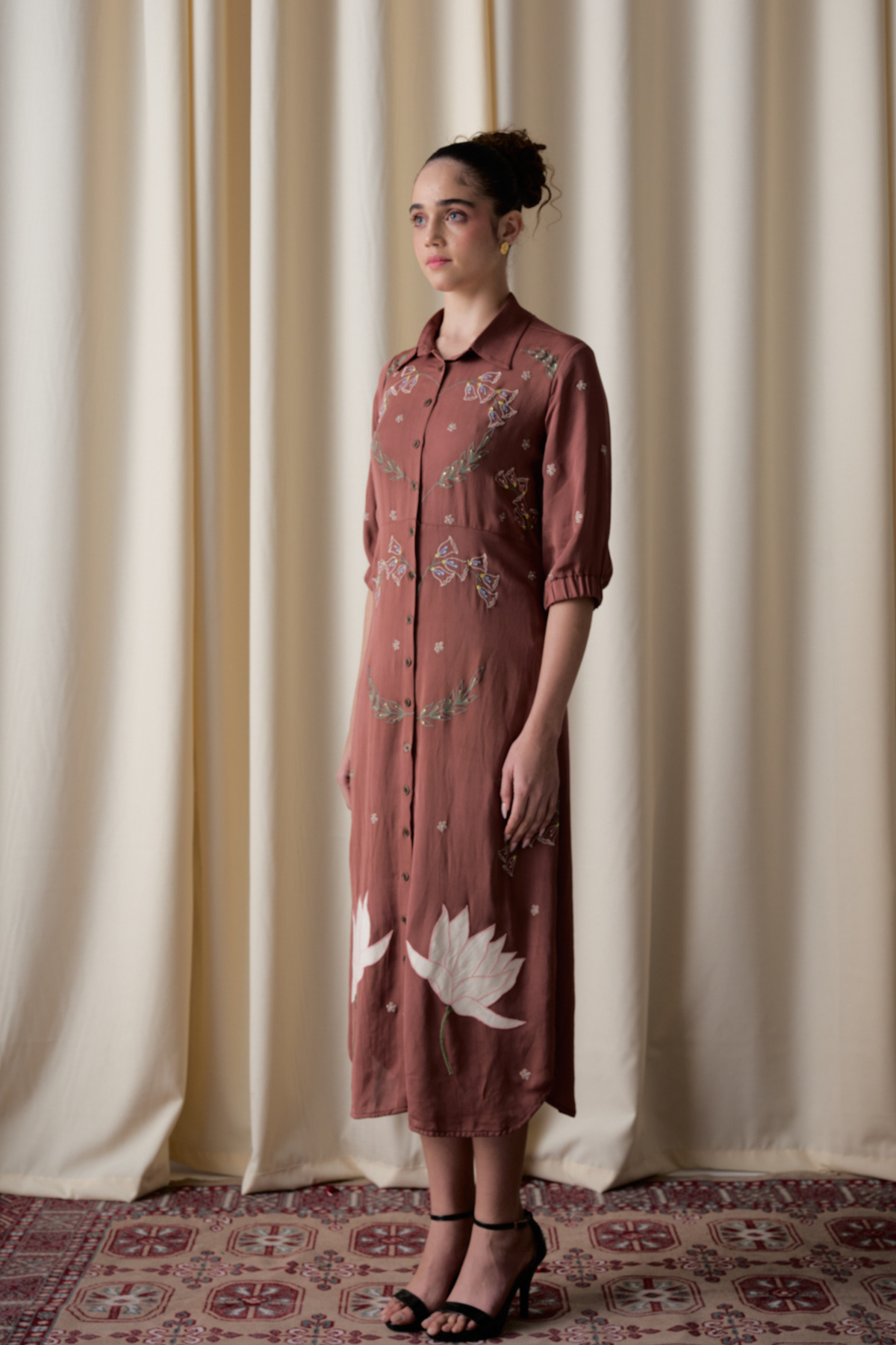 Mocha Wildflower Dress