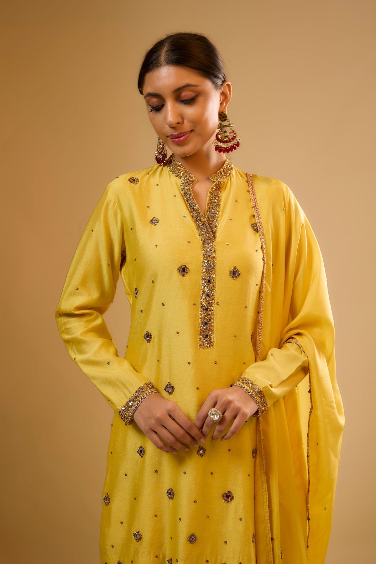 Yellow Sharara Set