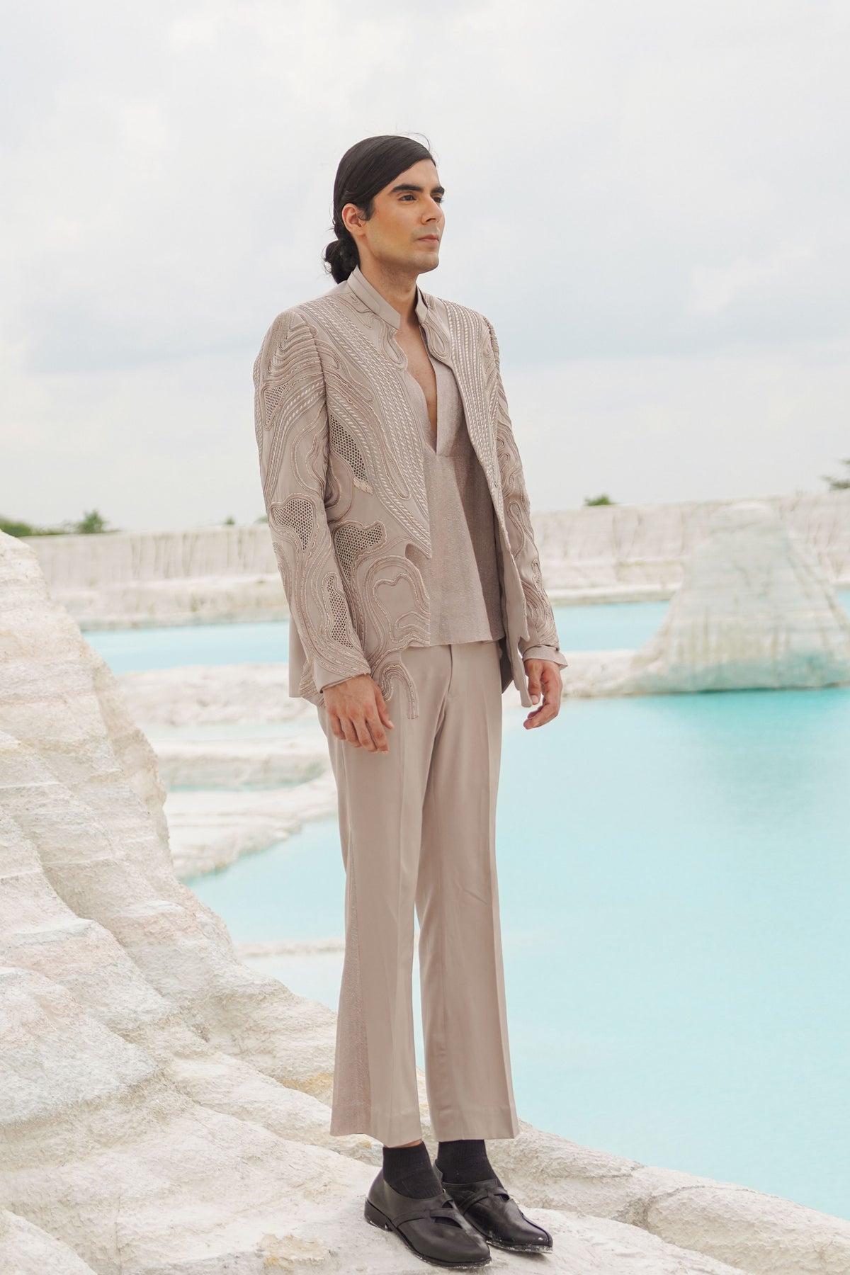 Burnt Beige Blazer Set