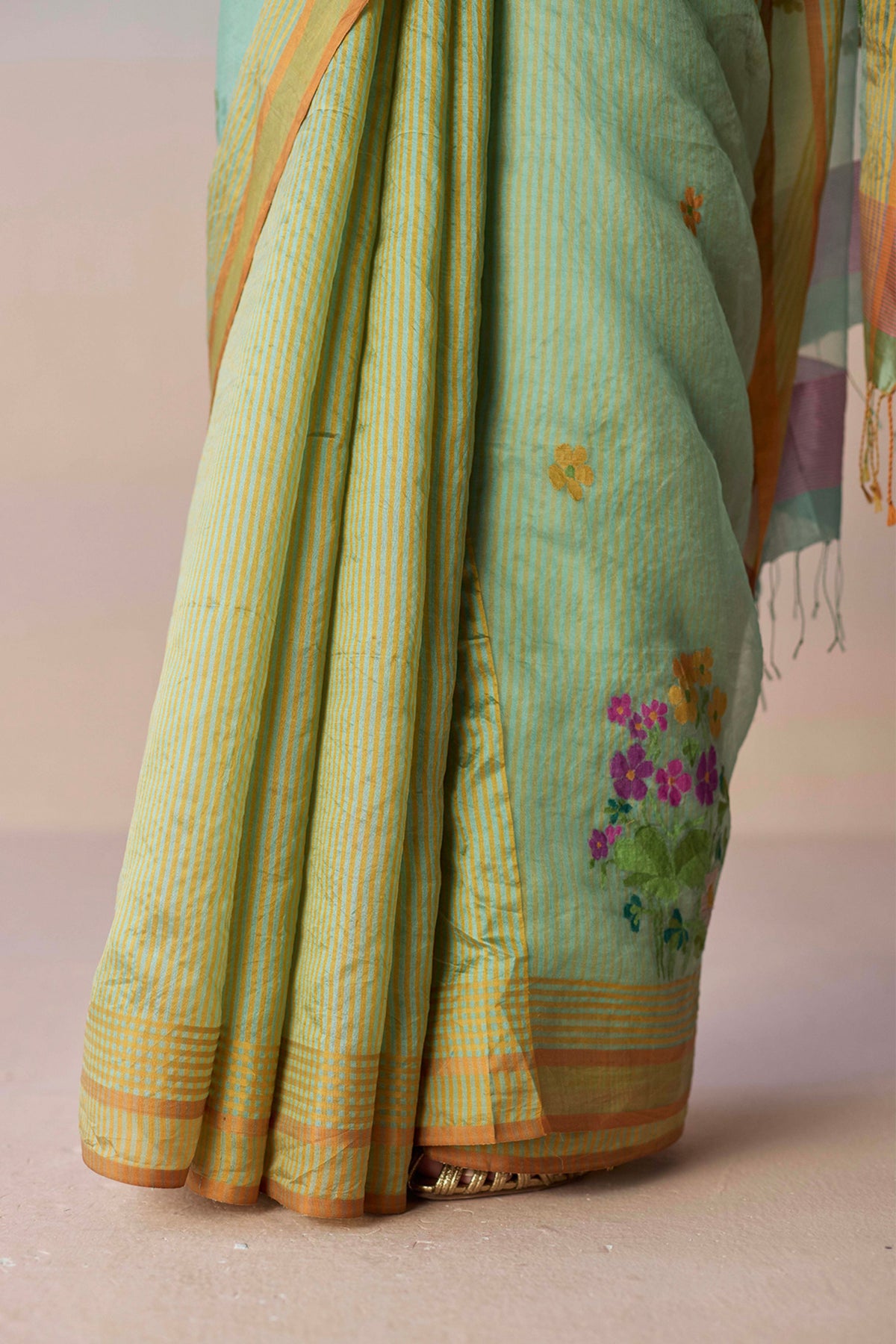 Earthsong Jamdani Saree