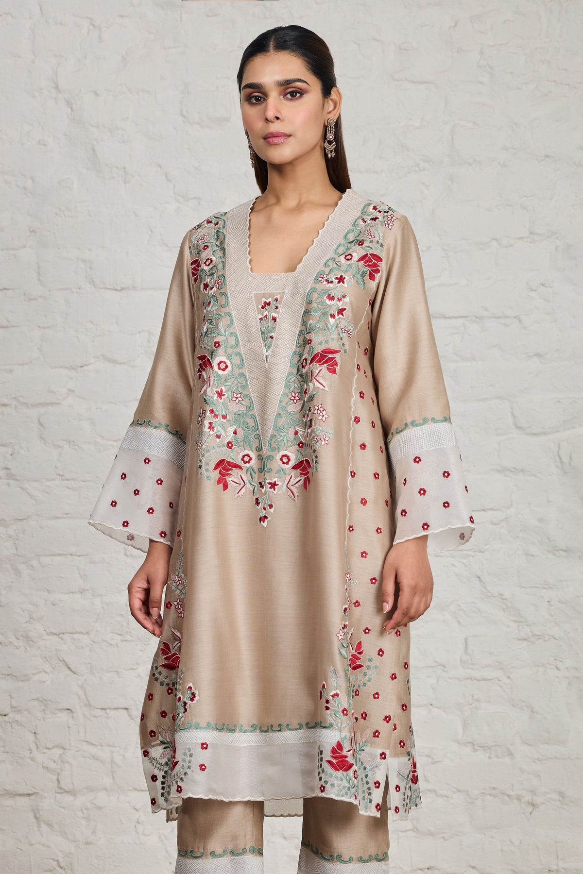 Eira Beige Kurta Set
