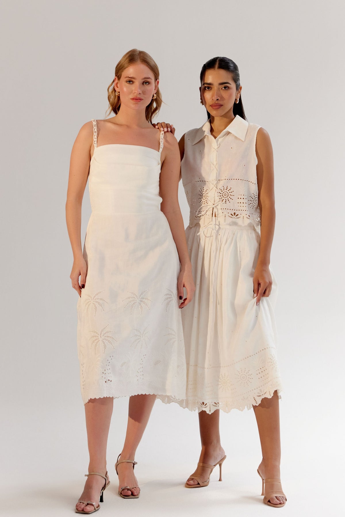 White Valentina Midi Dress