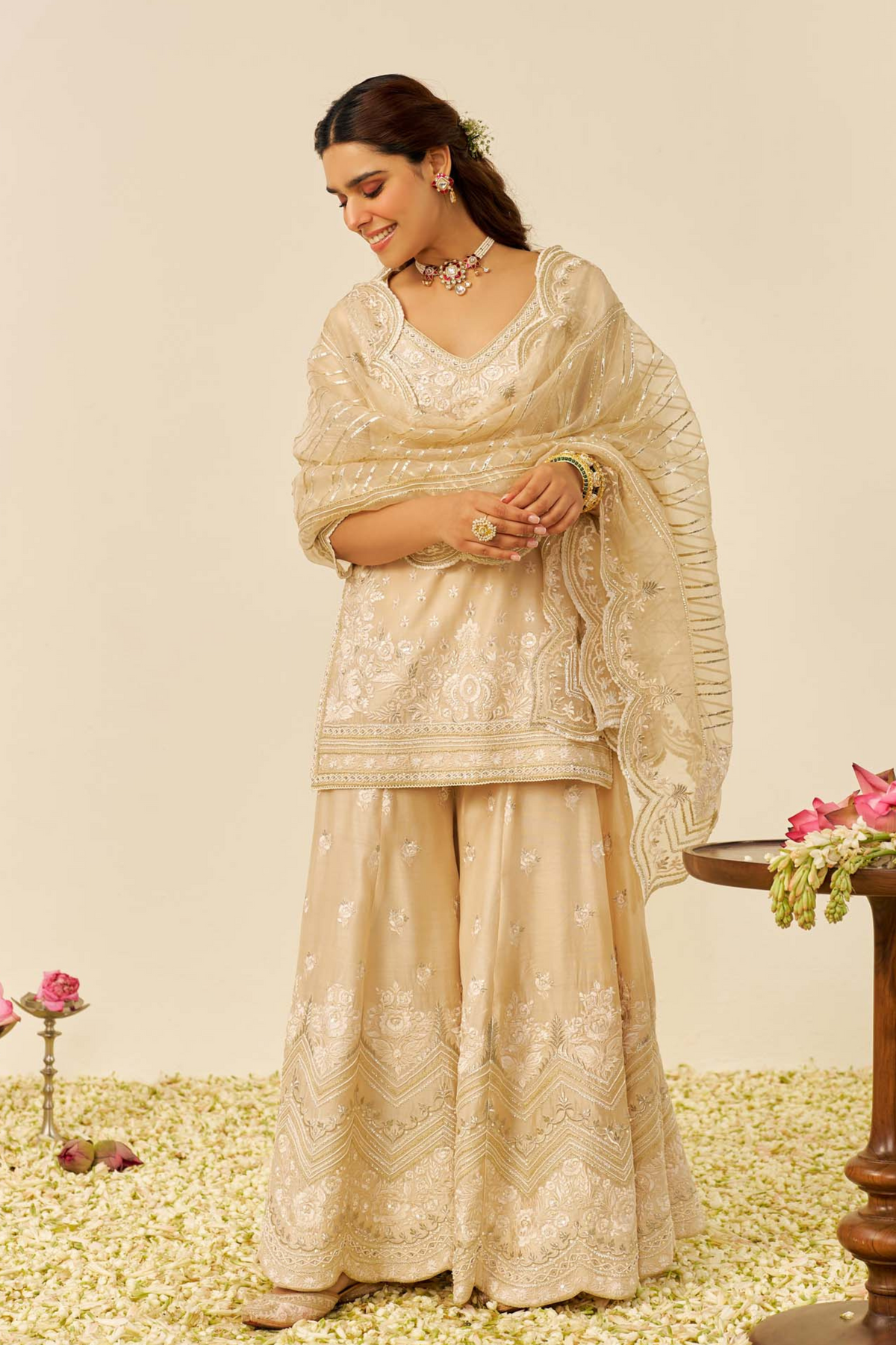 Sameeha Short Sharara Set