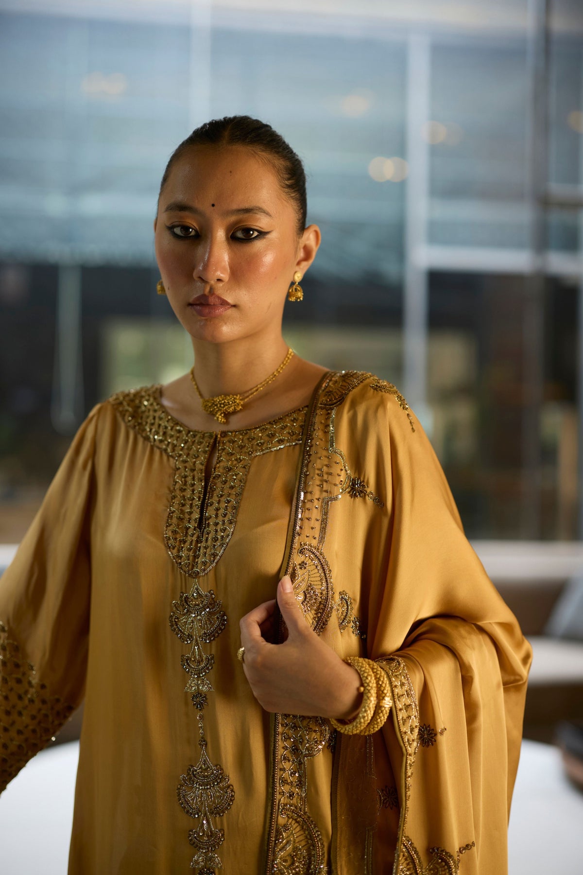 Mustard Prana Kurta Set