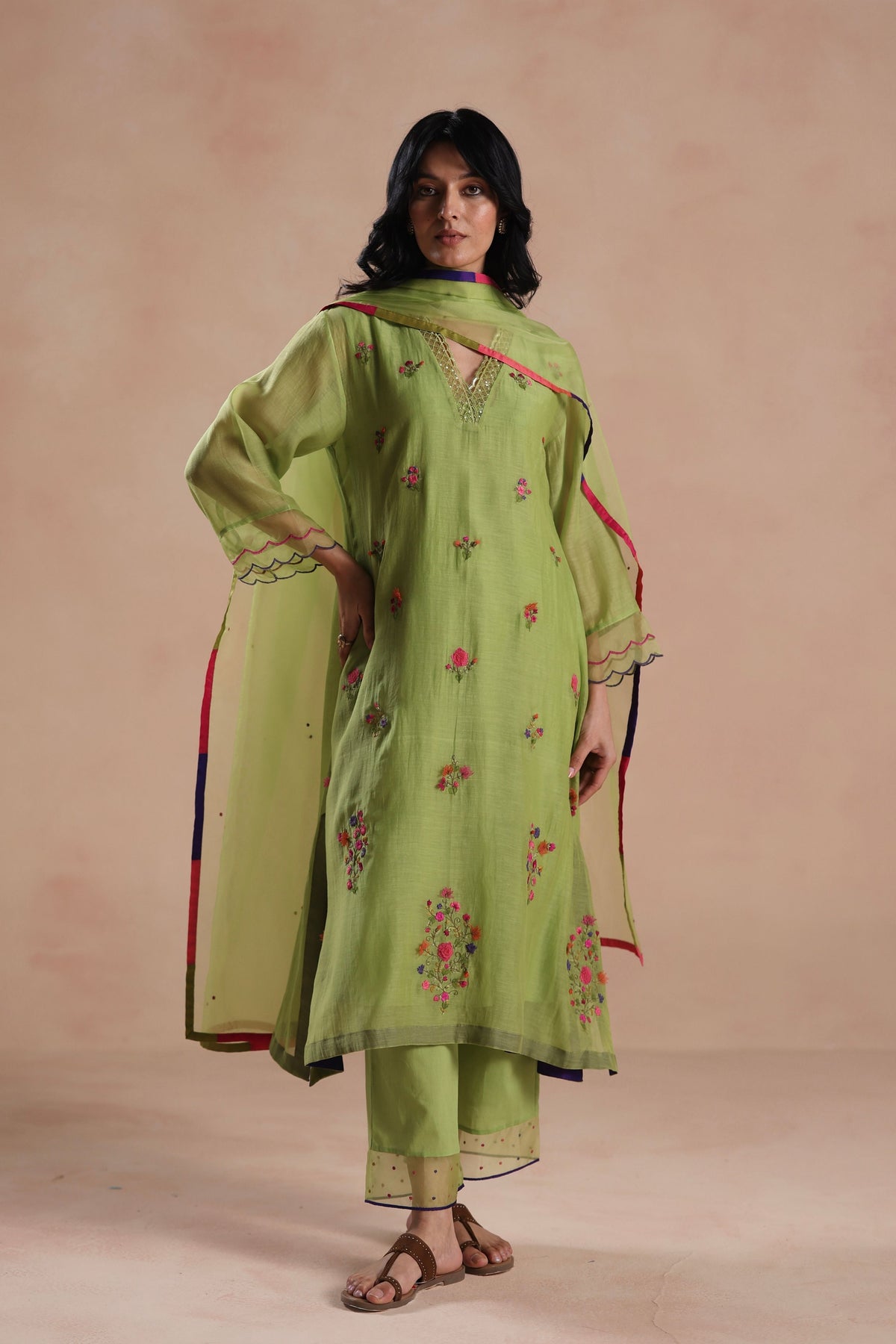 Zeya Green Kurta Set