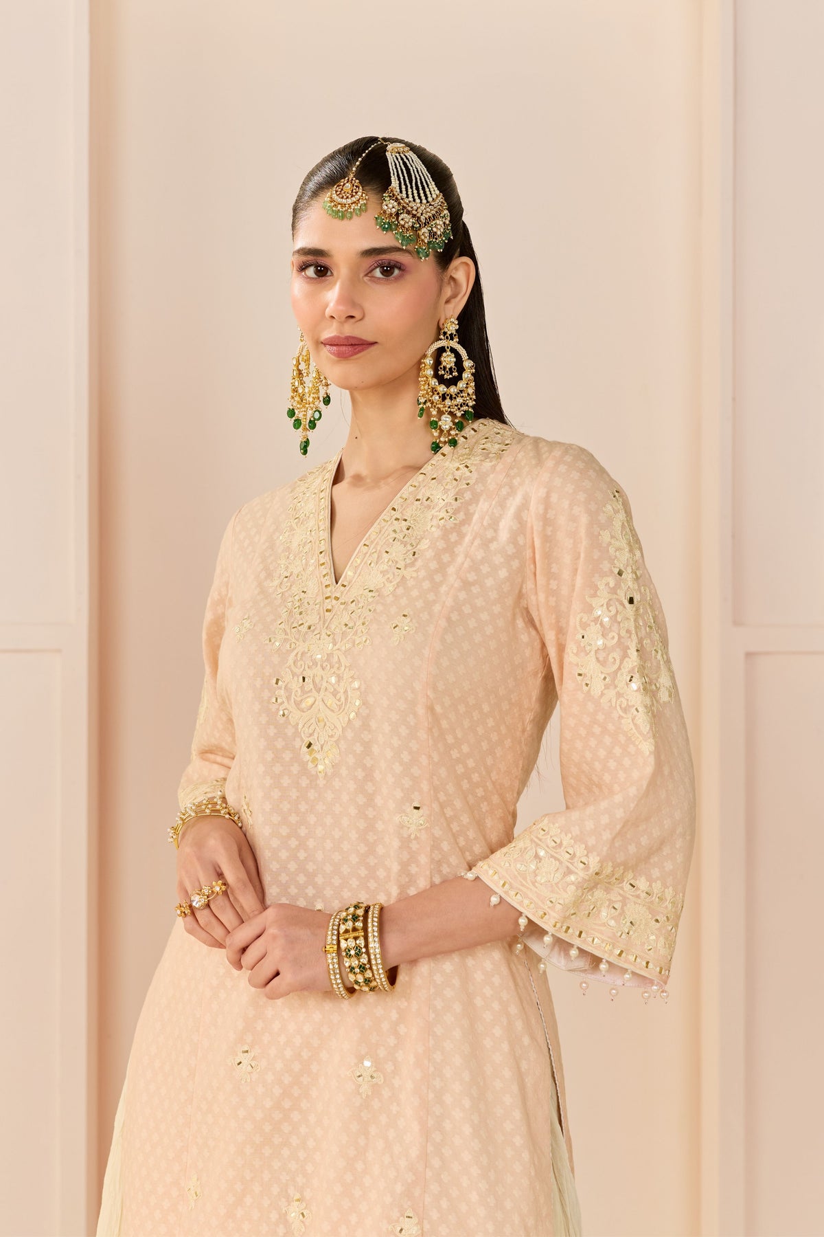Ruhani Carnation Pink Skirt Set