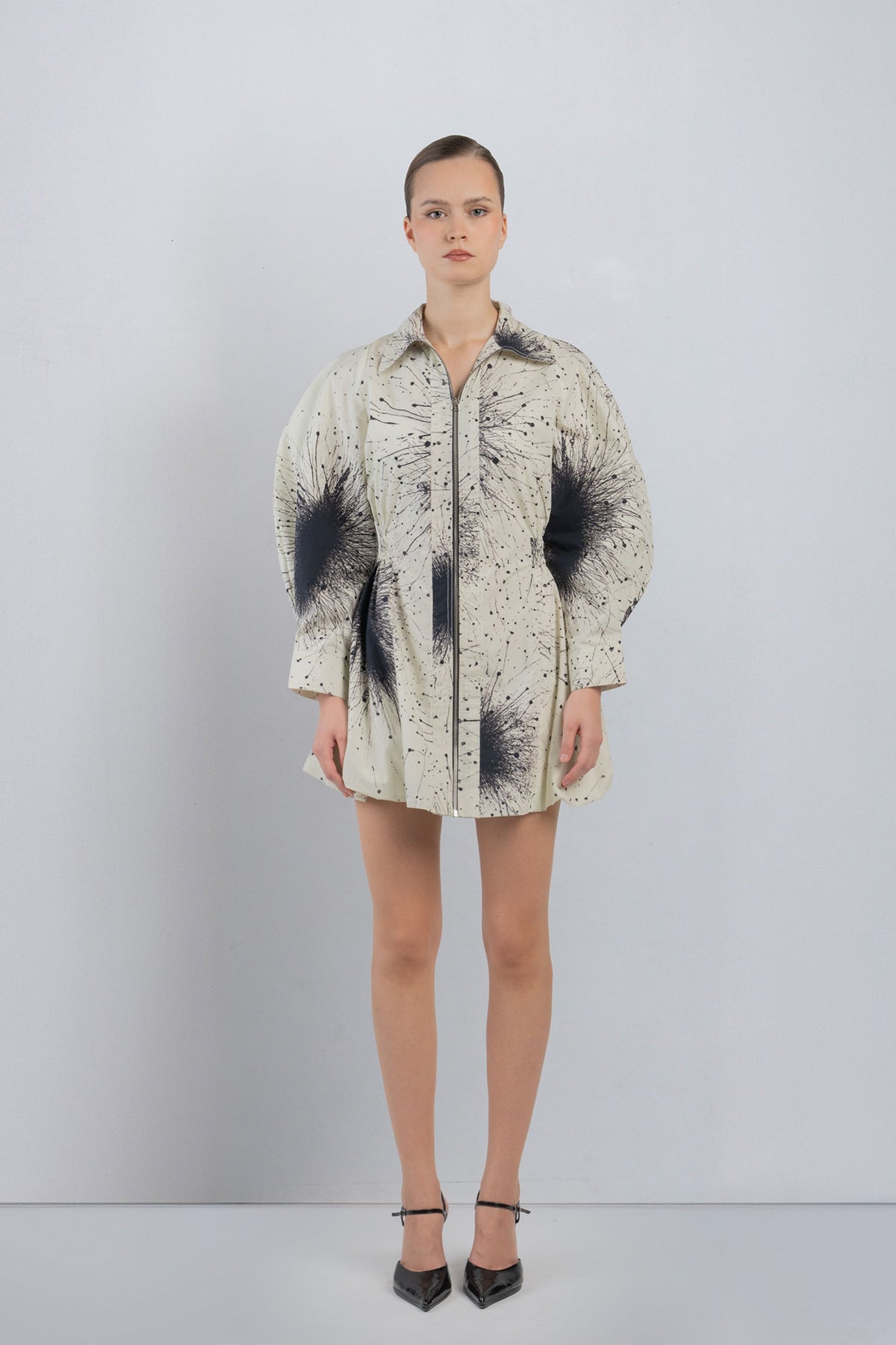 Splatter Bubble Hem Dress