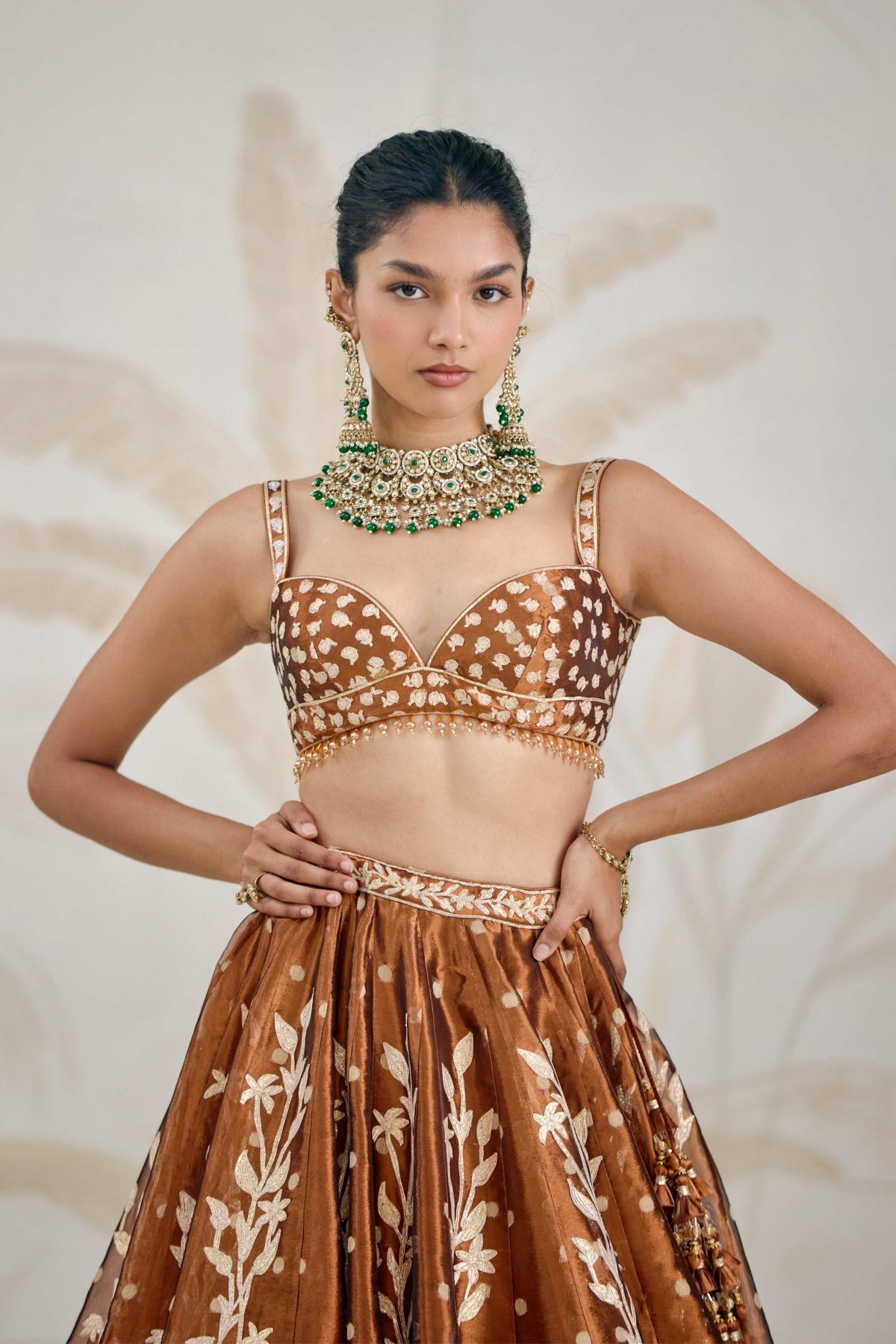 Coffee Brown Lehenga Set