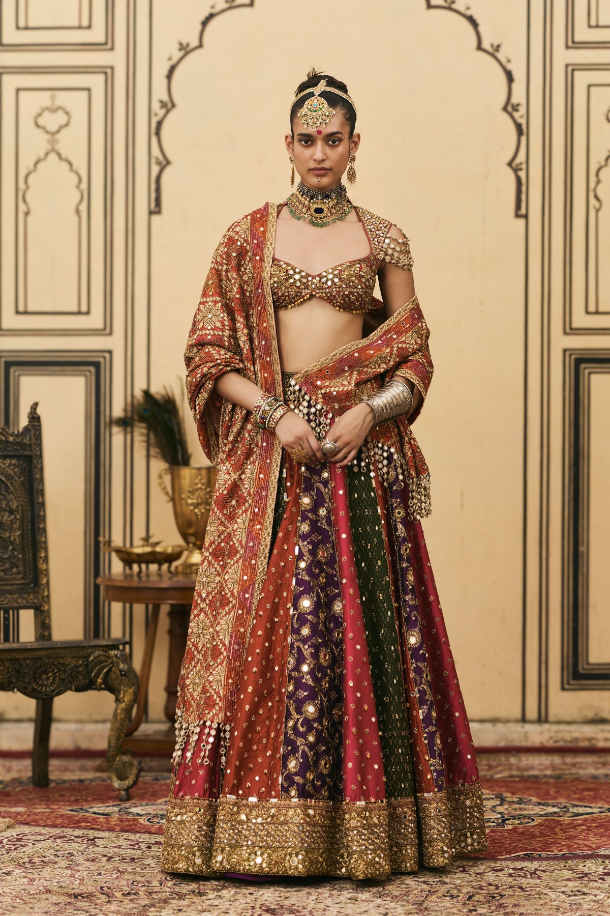Chitrangi Phulkari Lehenga Set