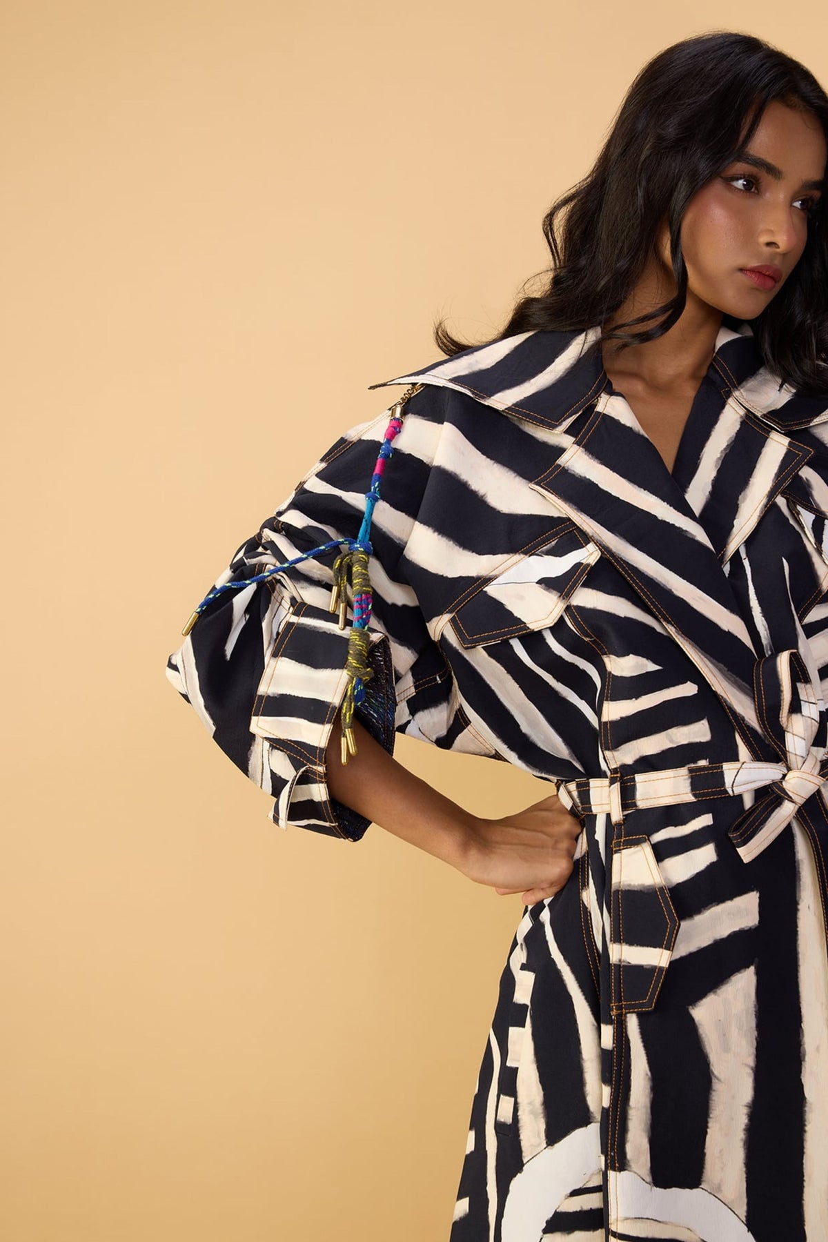 Abstract Stripe Loly Trouser