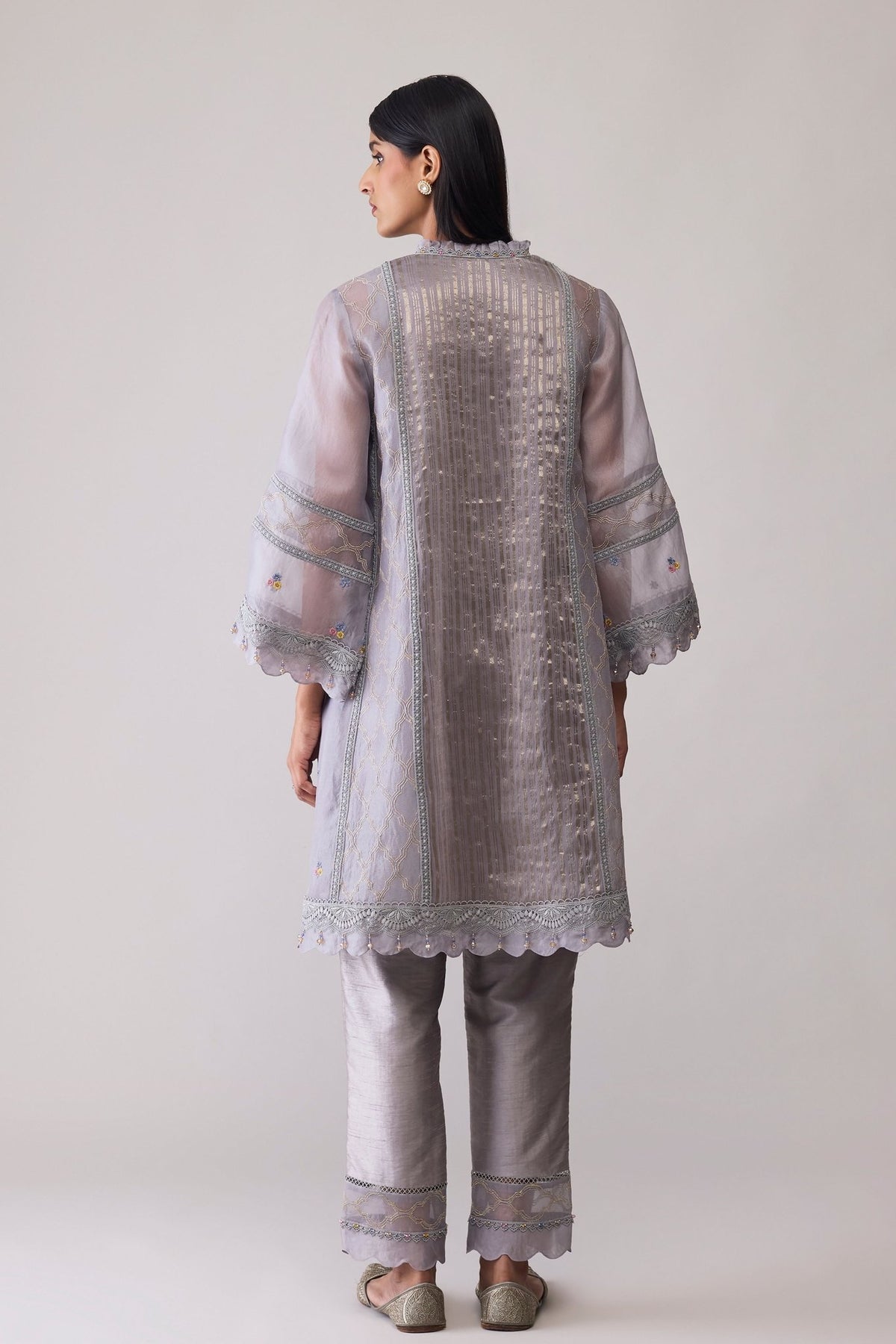 Farida Grey Kurta Set