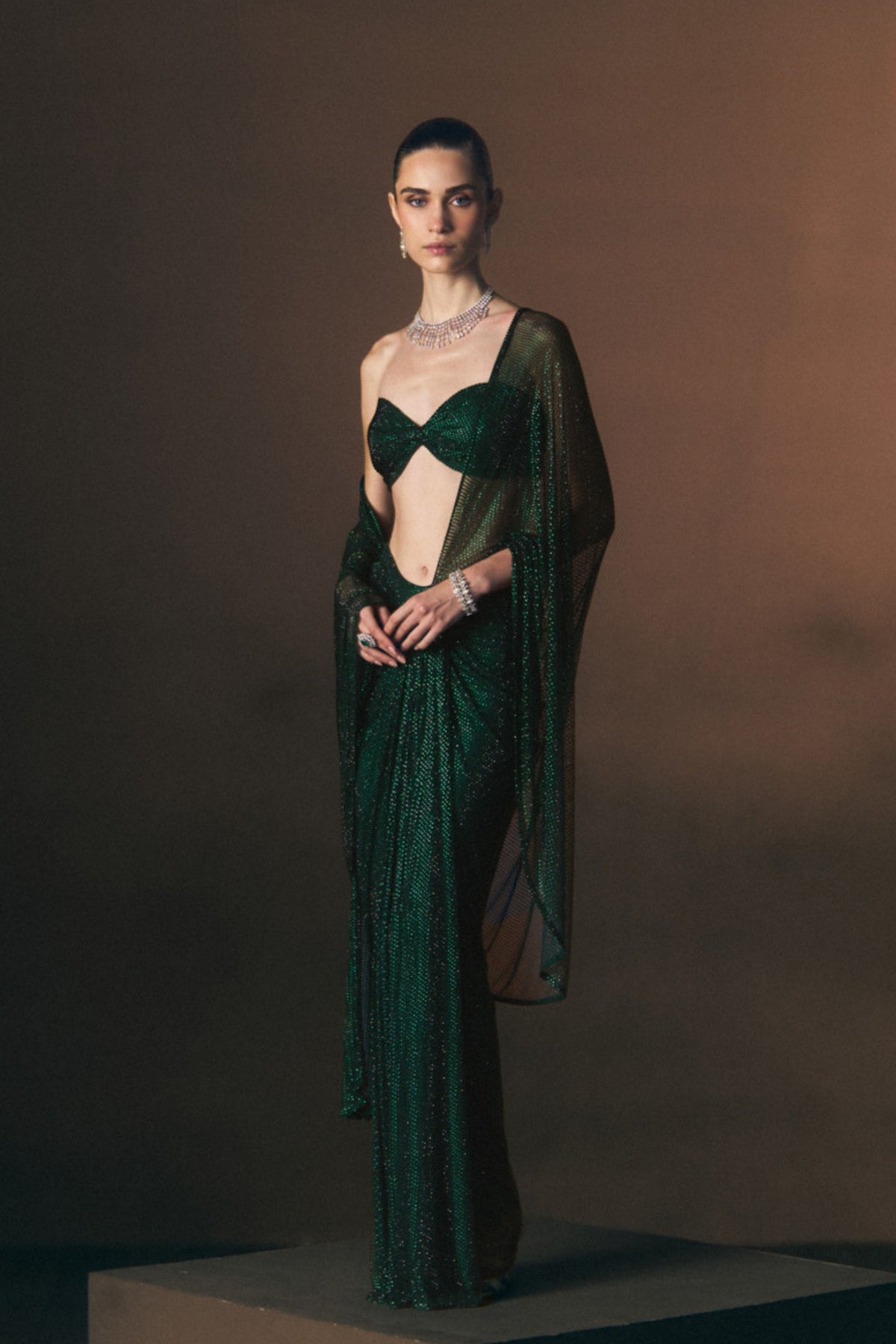 Cypress Drape Saree Set