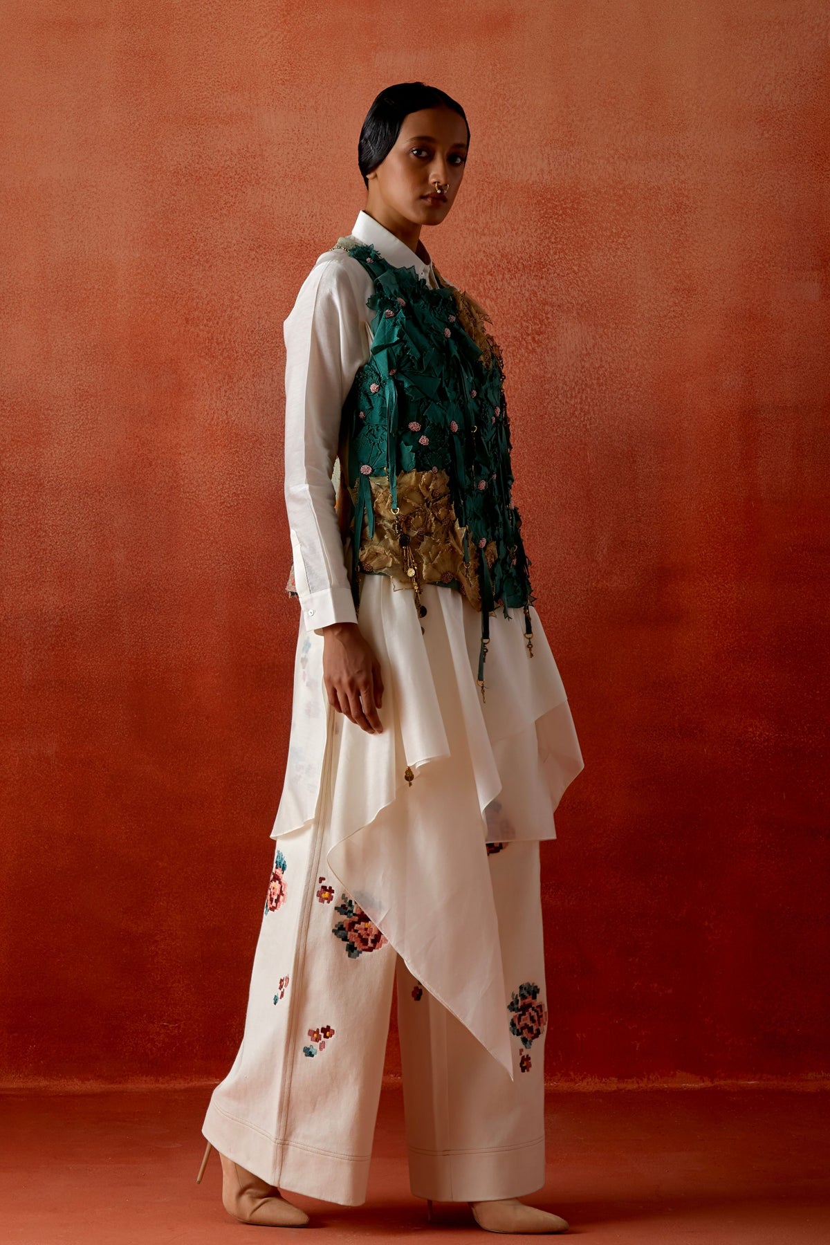 3d Flower Jacket Set