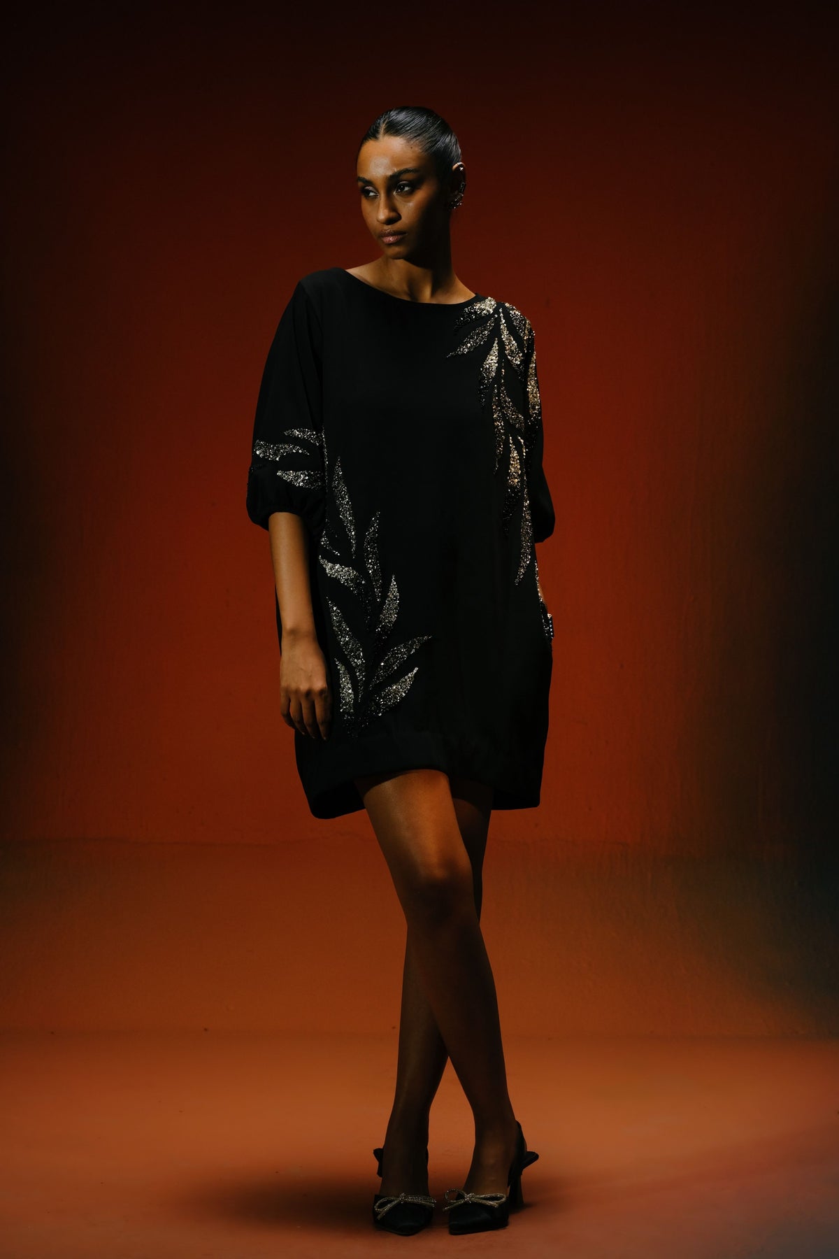 Zebra Striped Ombre Dress