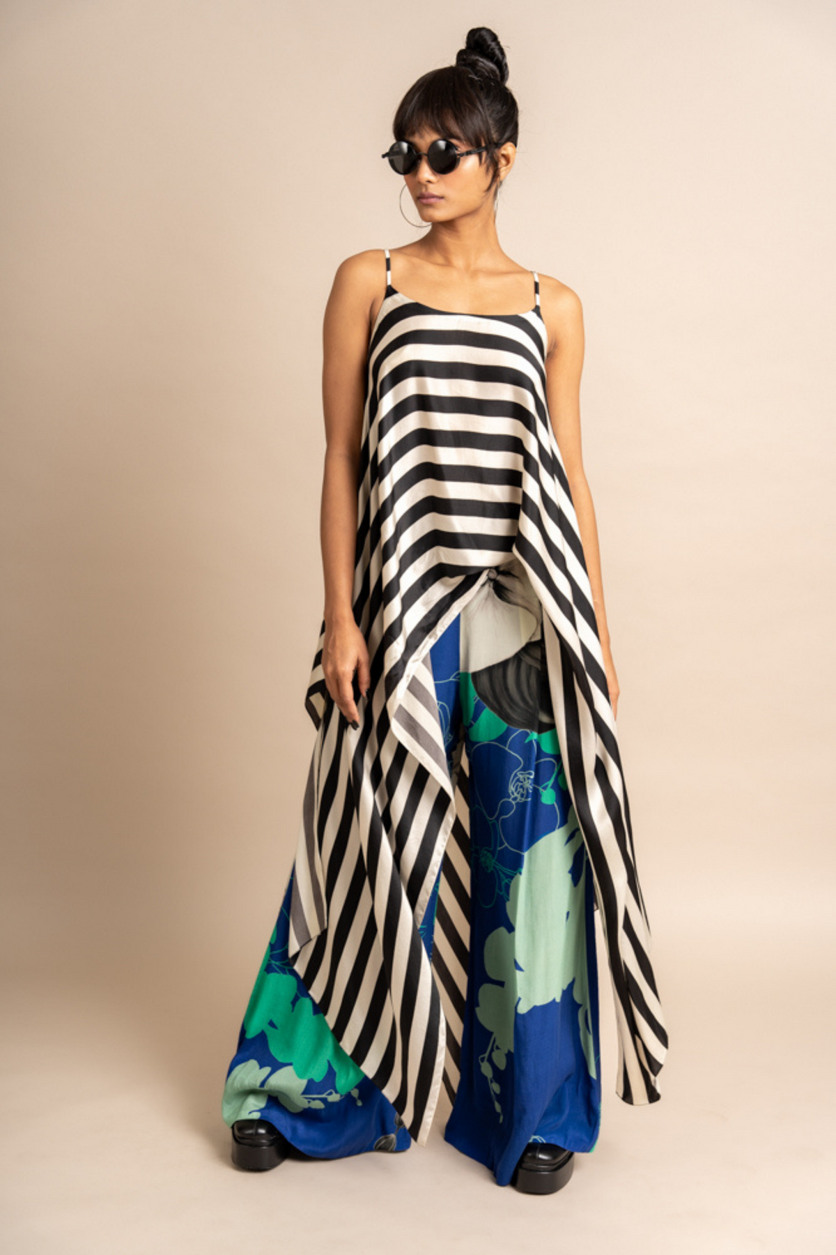 Cobalt Print Singlet Top