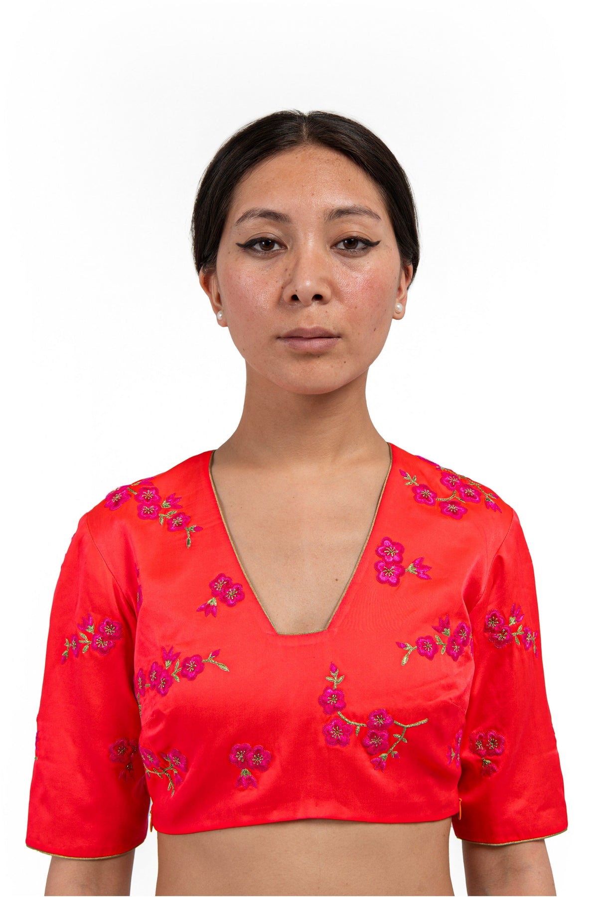 Sayuri Orange Blouse