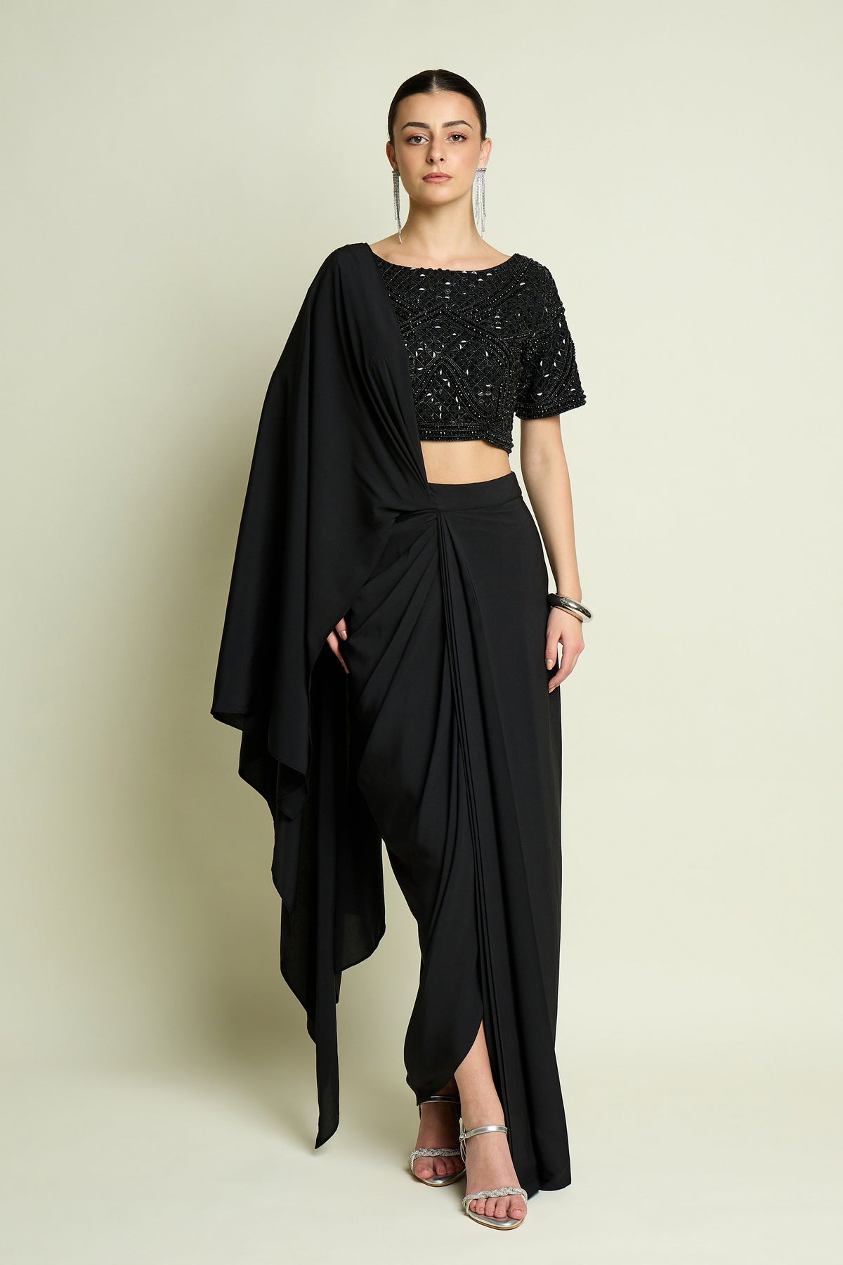 Noir Crystle  Blouse