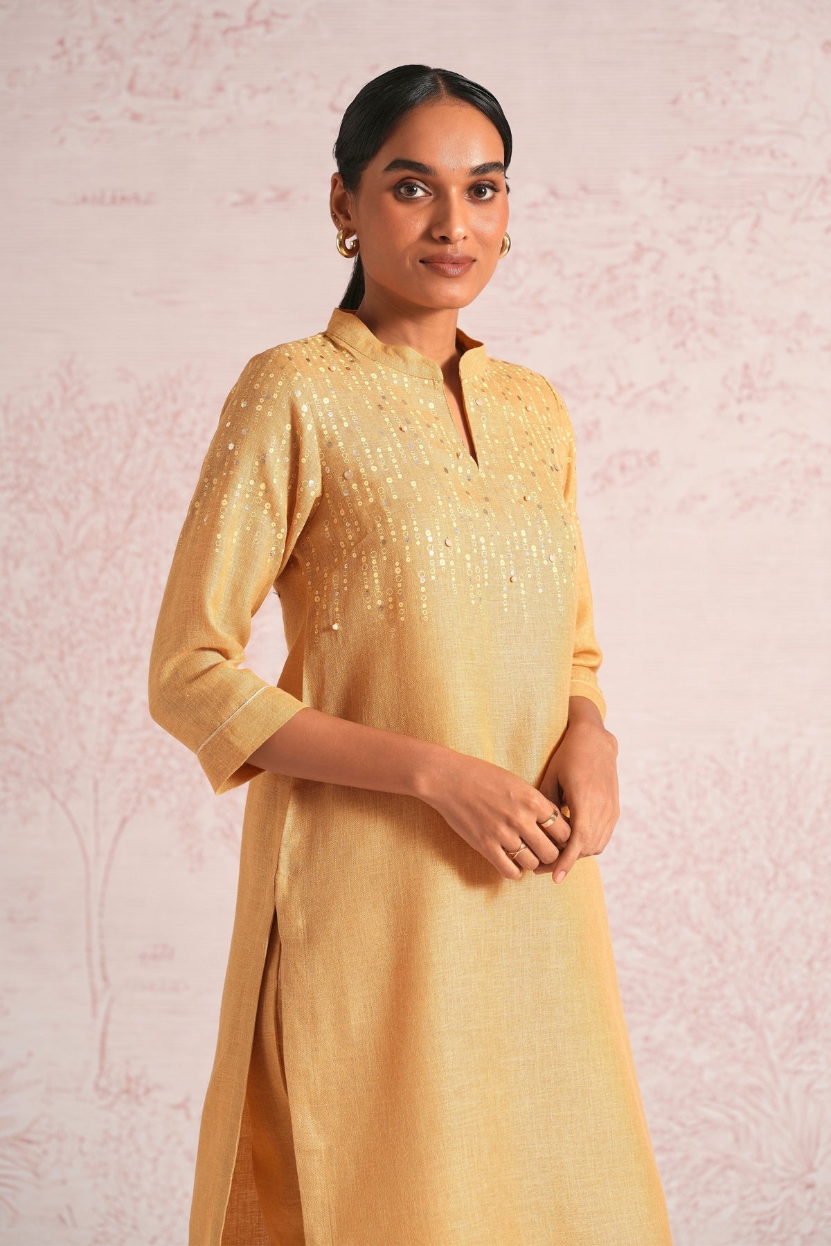 Shimmer Cashew Kurta & Pant