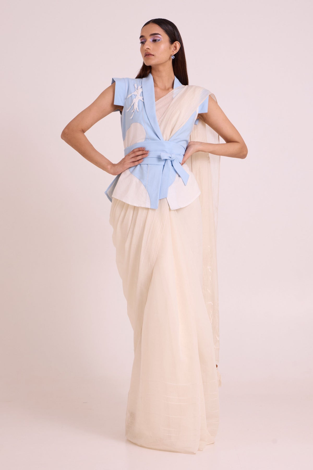 Zarya Wrapped Vest & Saree