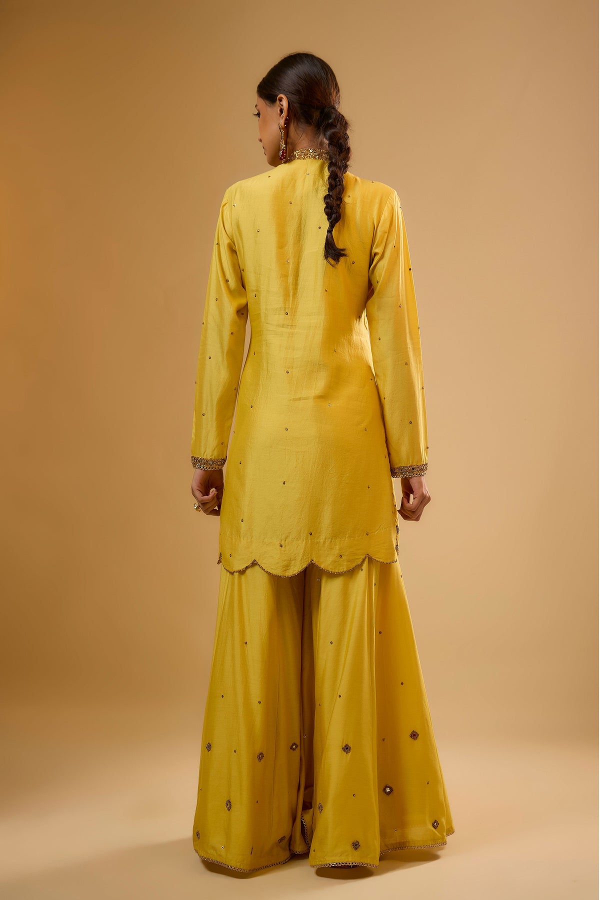 Yellow Sharara Set