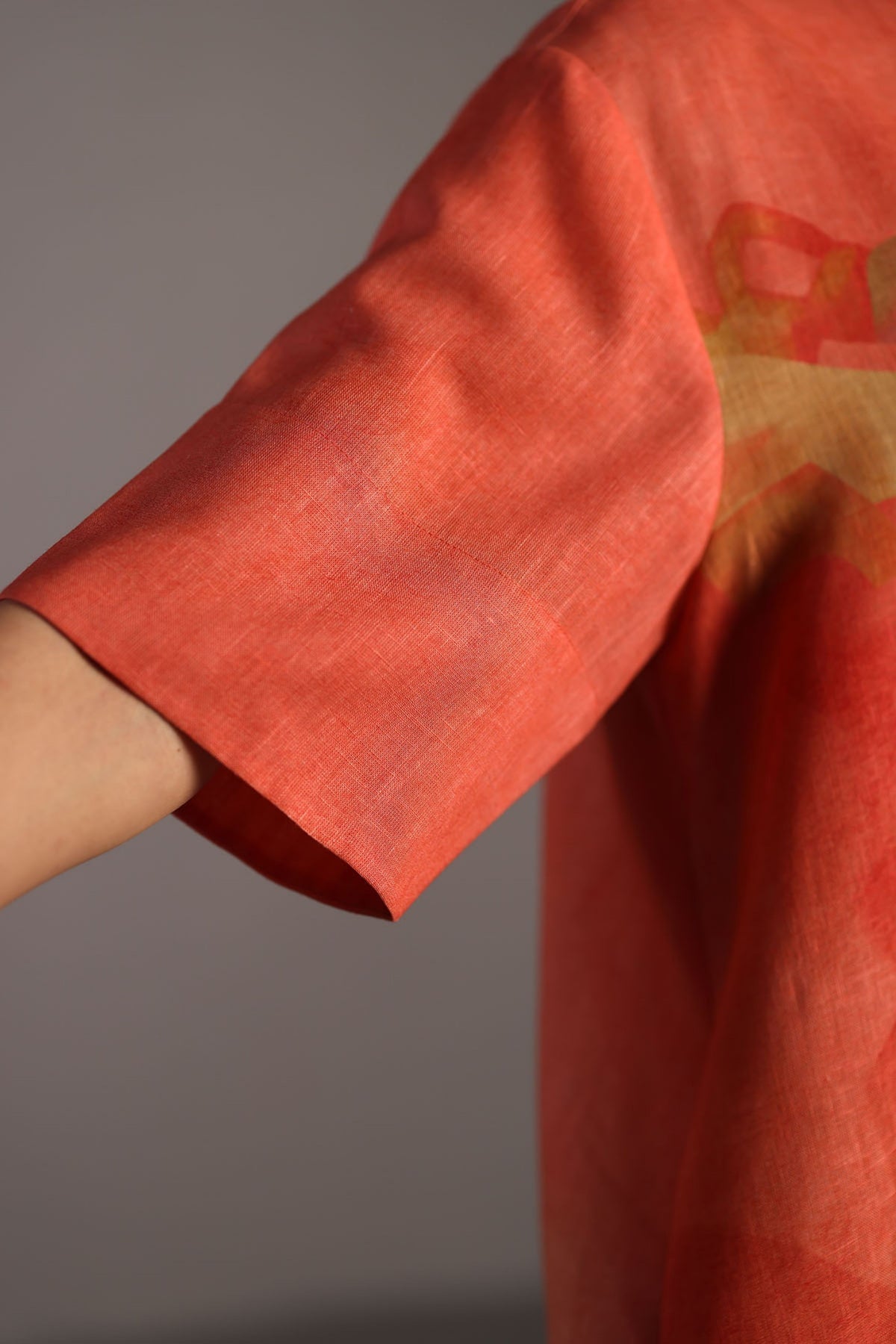 Diffuse Peach Short Dress