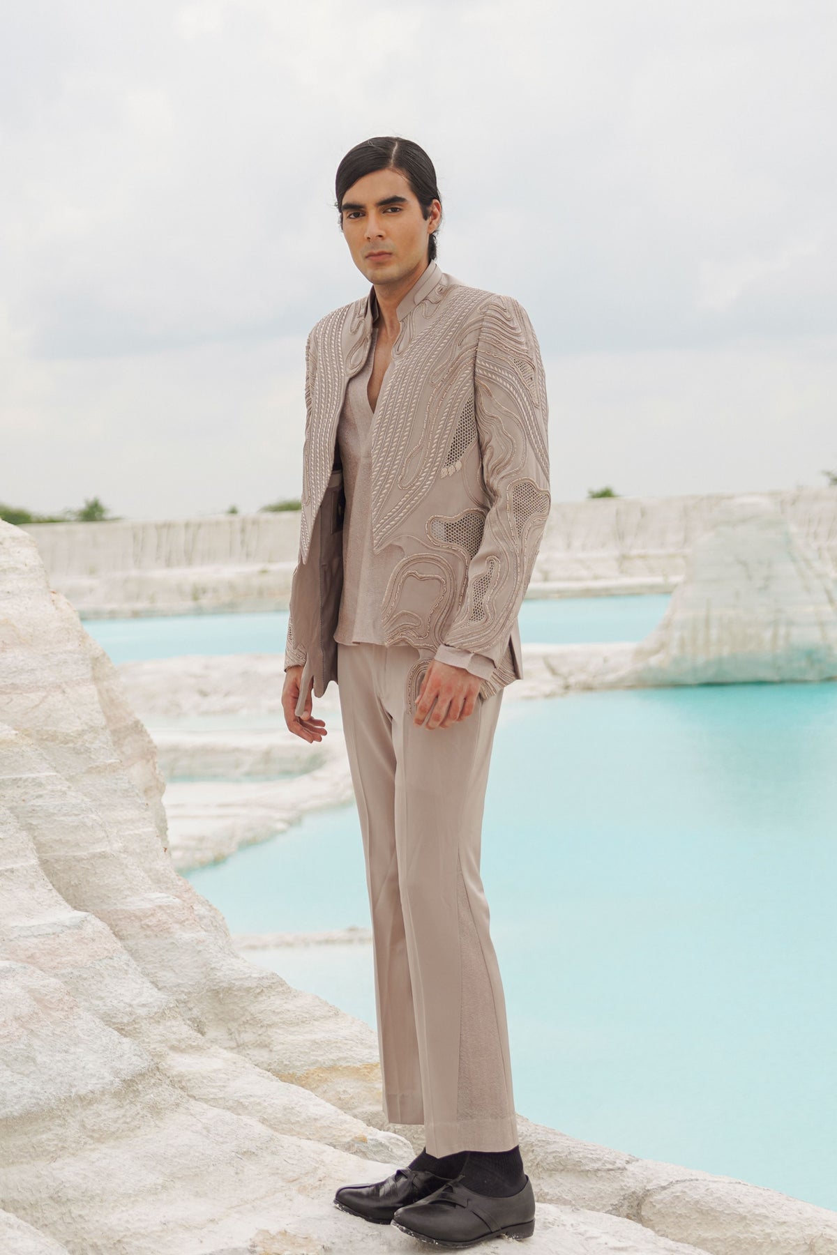 Burnt Beige Blazer Set