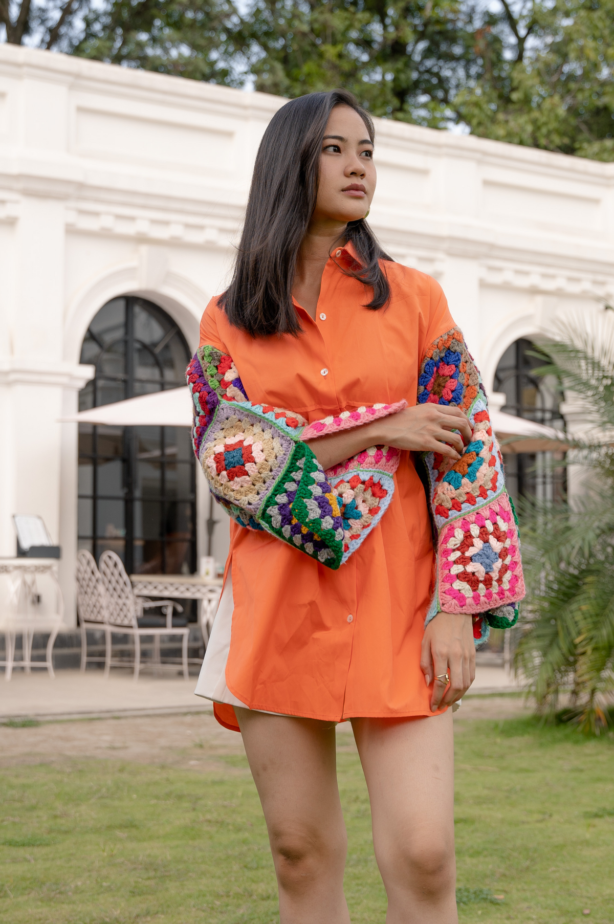 Tangerine Oversized Shirt