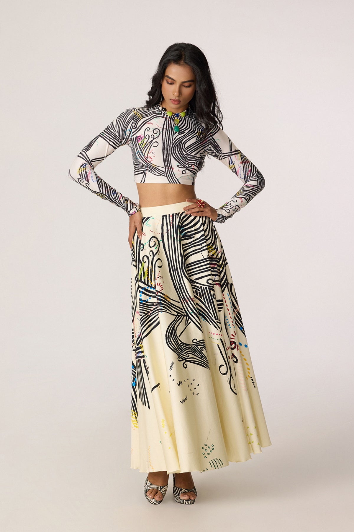 Gigi Blouse & Dracy Skirt Set