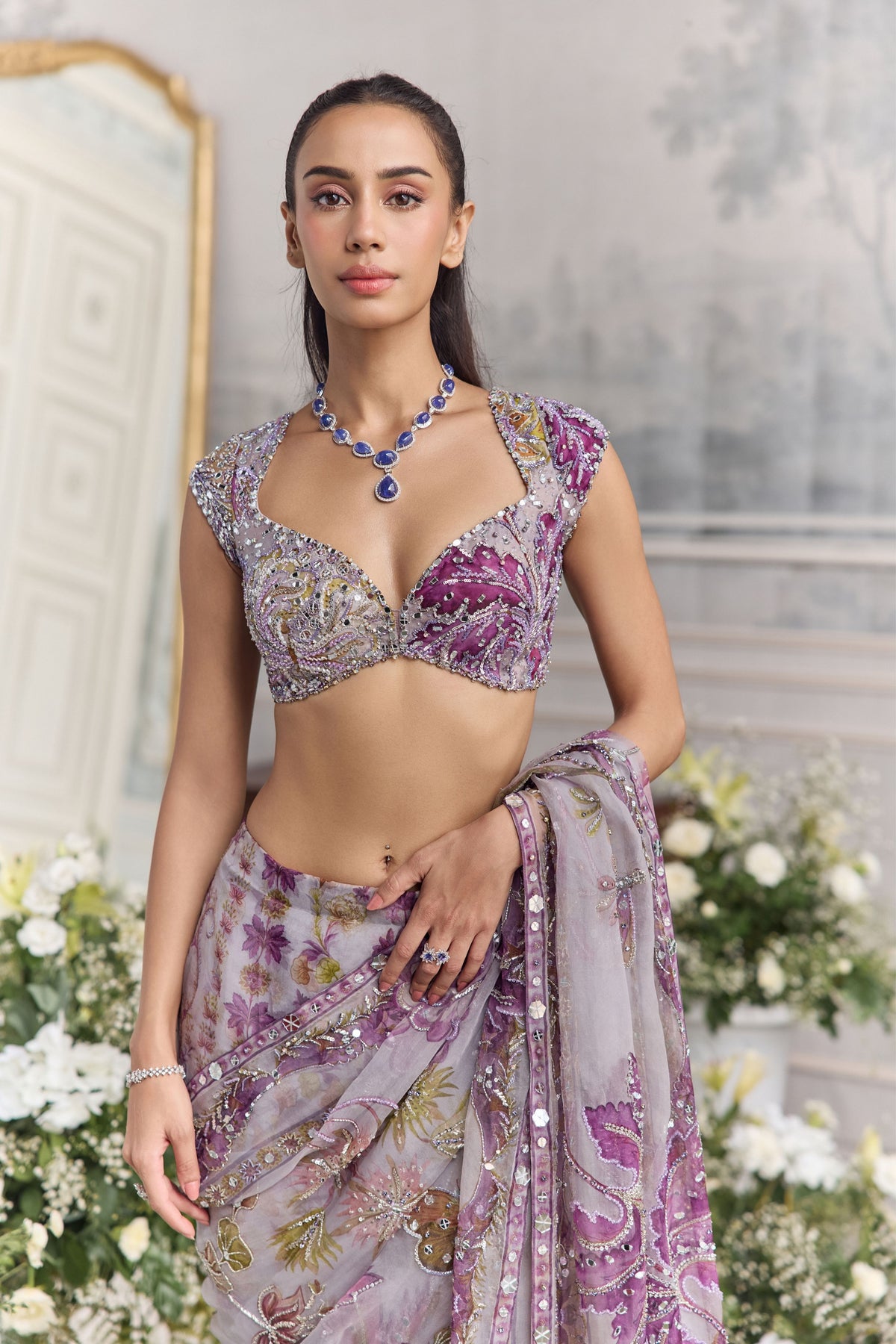 Farida Draped Saree Set
