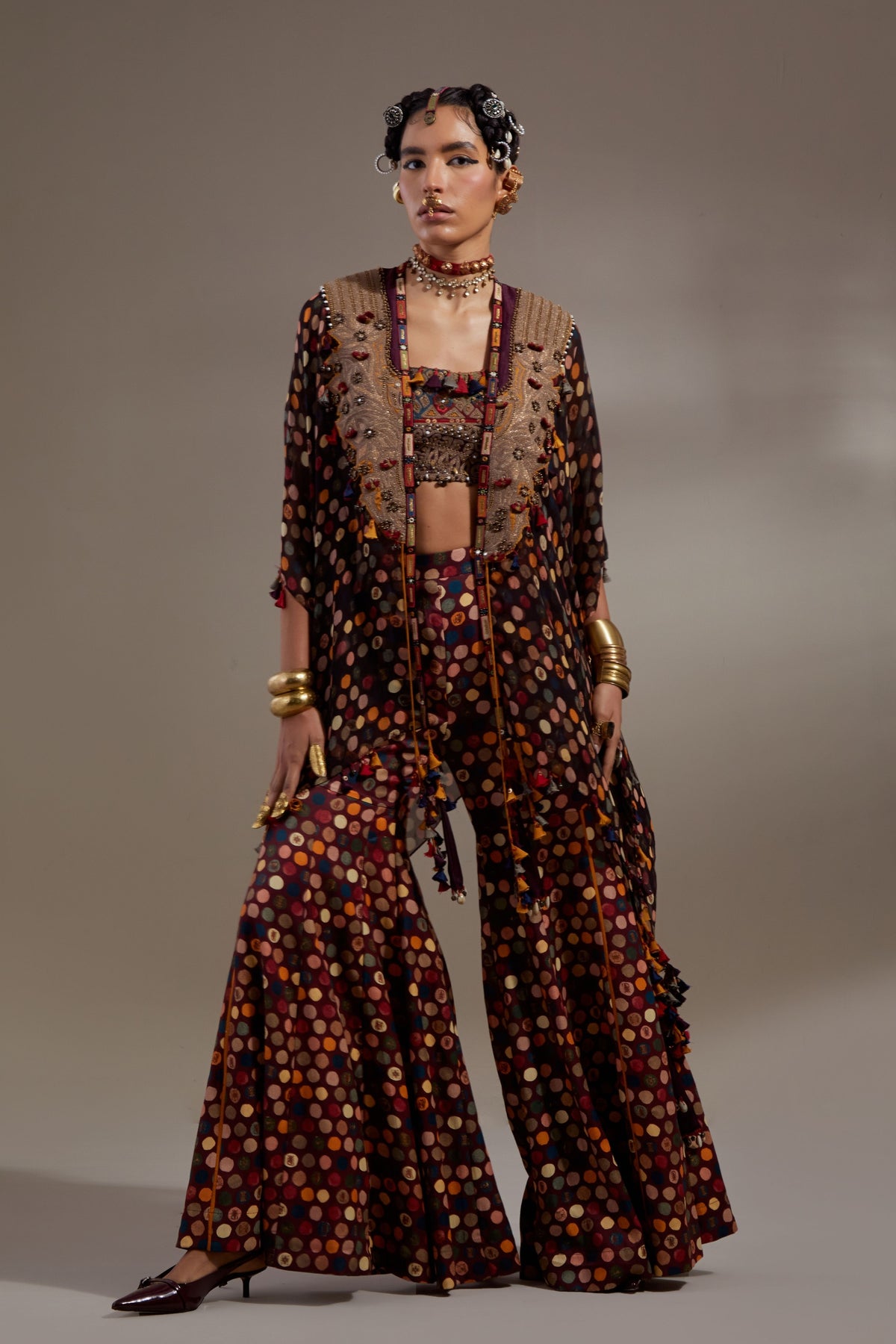 Jamuni Veni Jacket Set