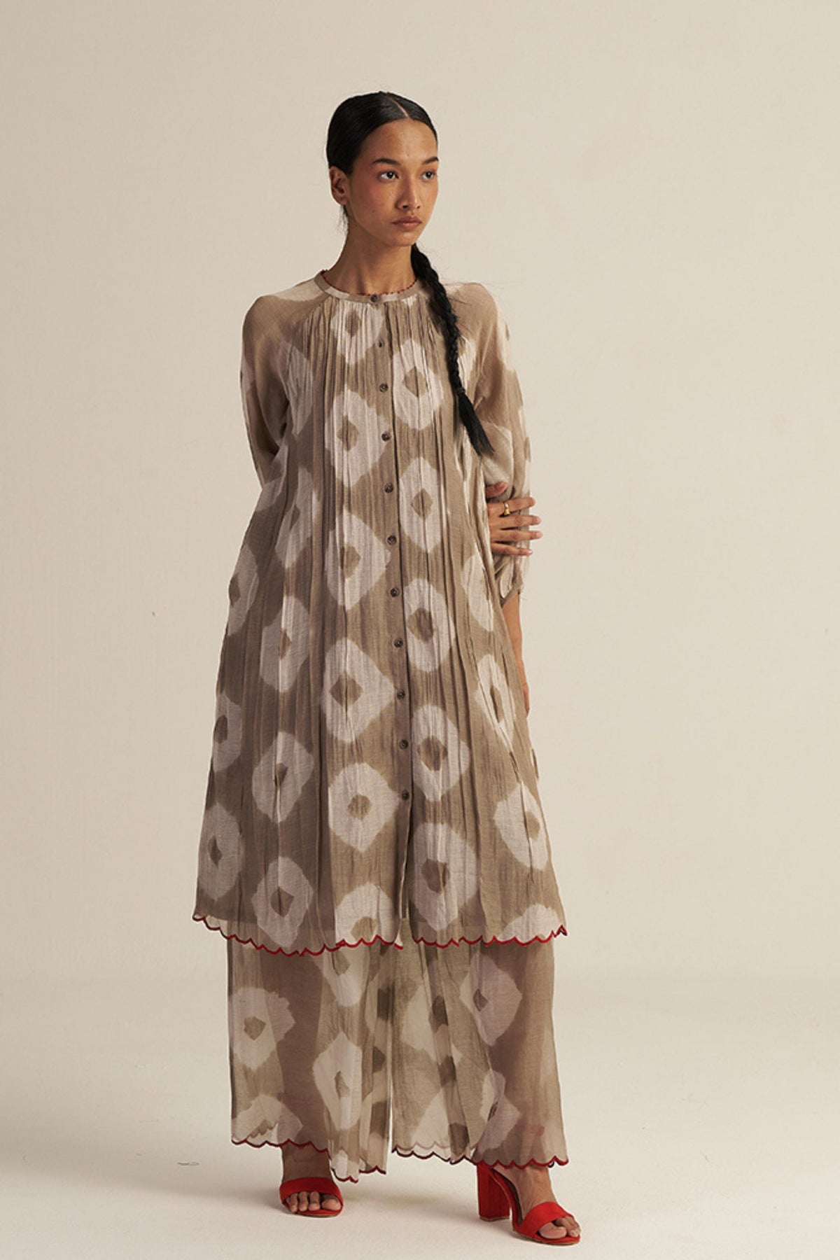 Grey Folio Tunic Set