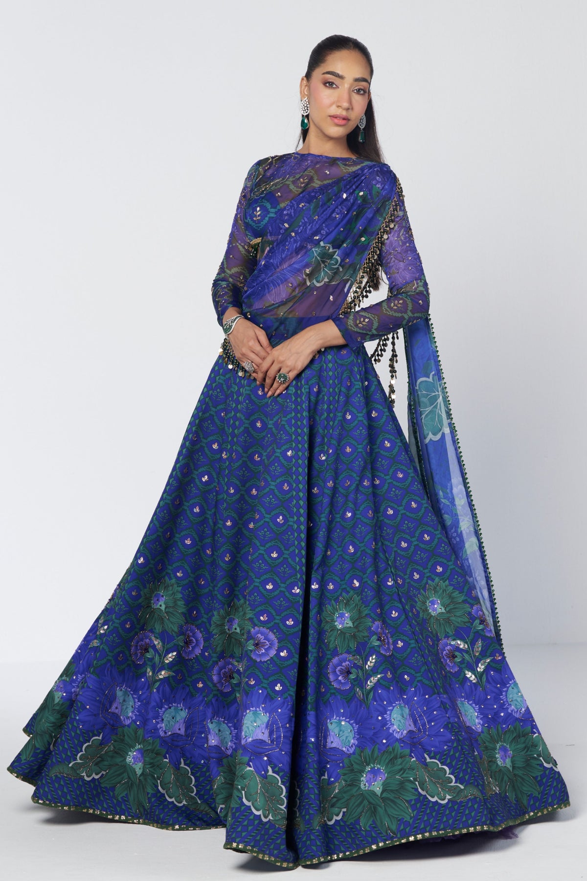 Dolly Drape Lehenga Set