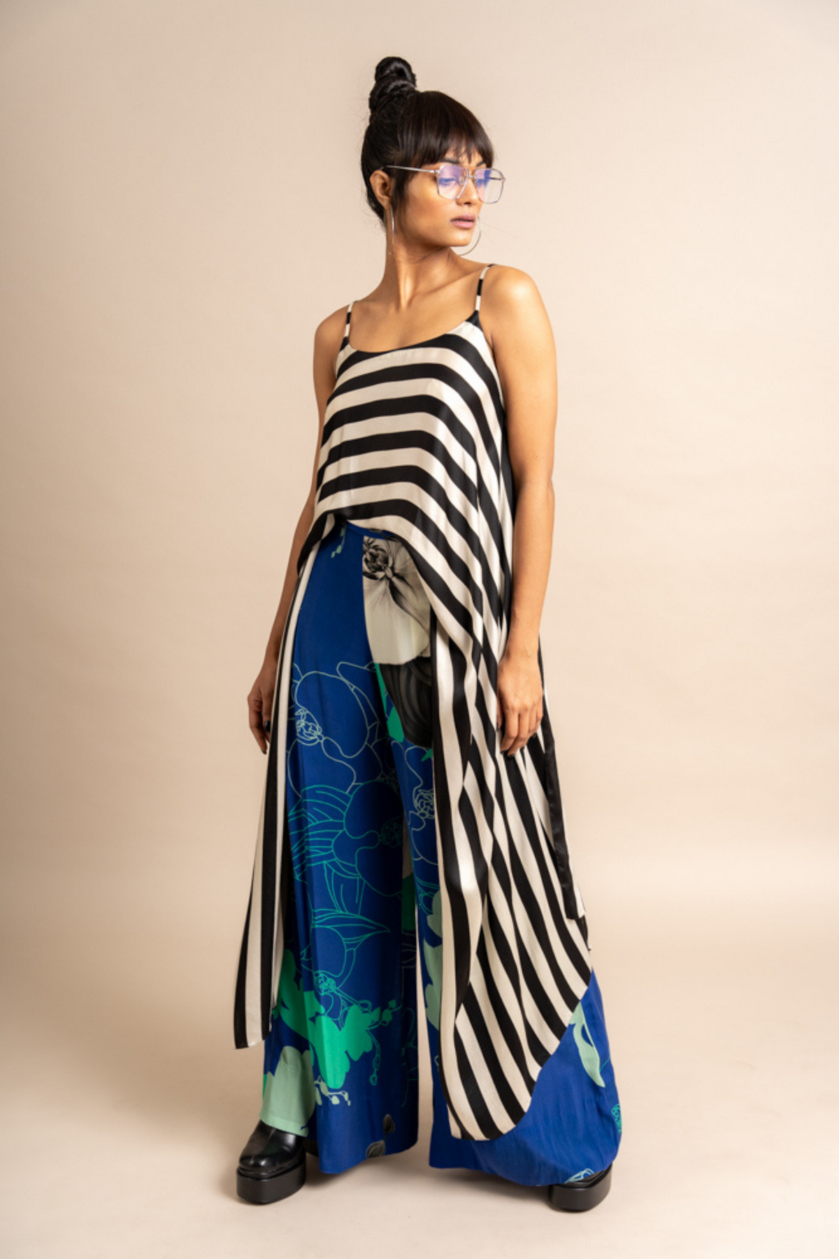 Cobalt Print Singlet Top
