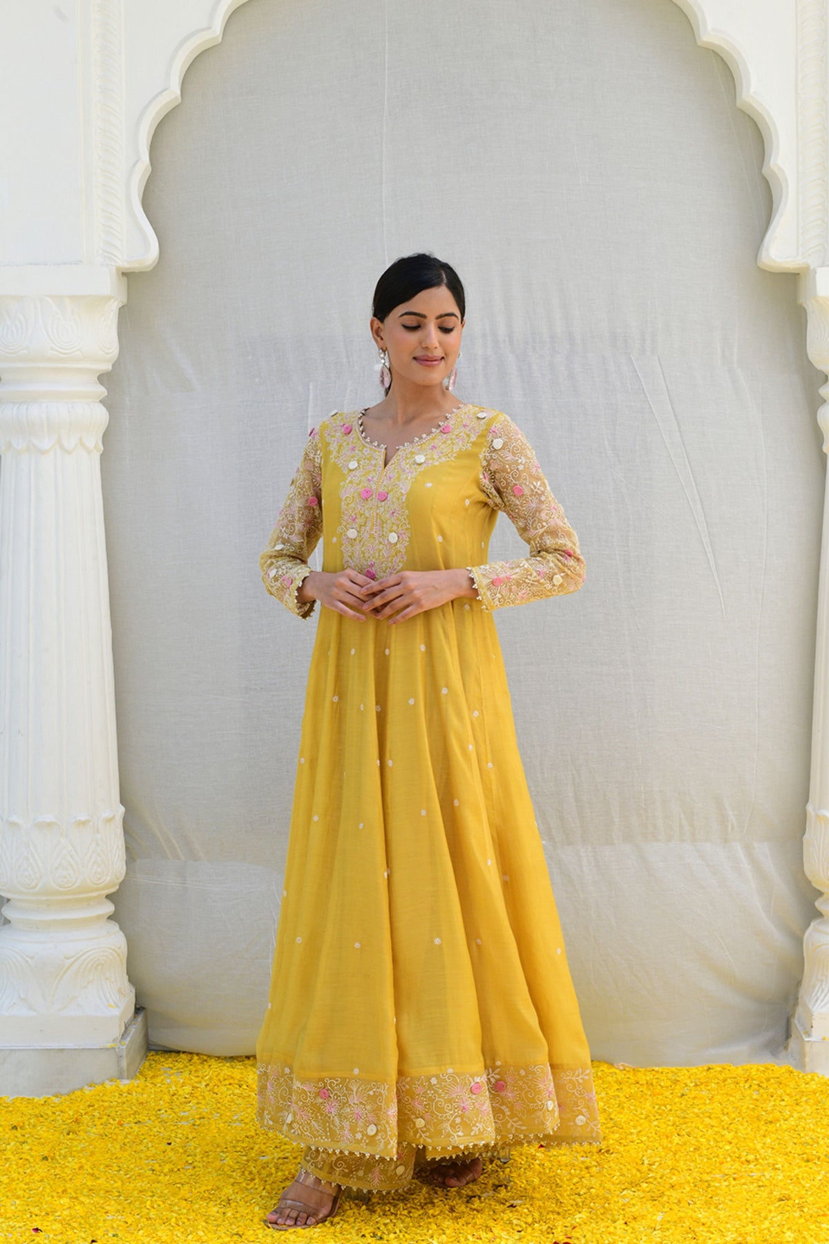 Yellow Reef Anarkali