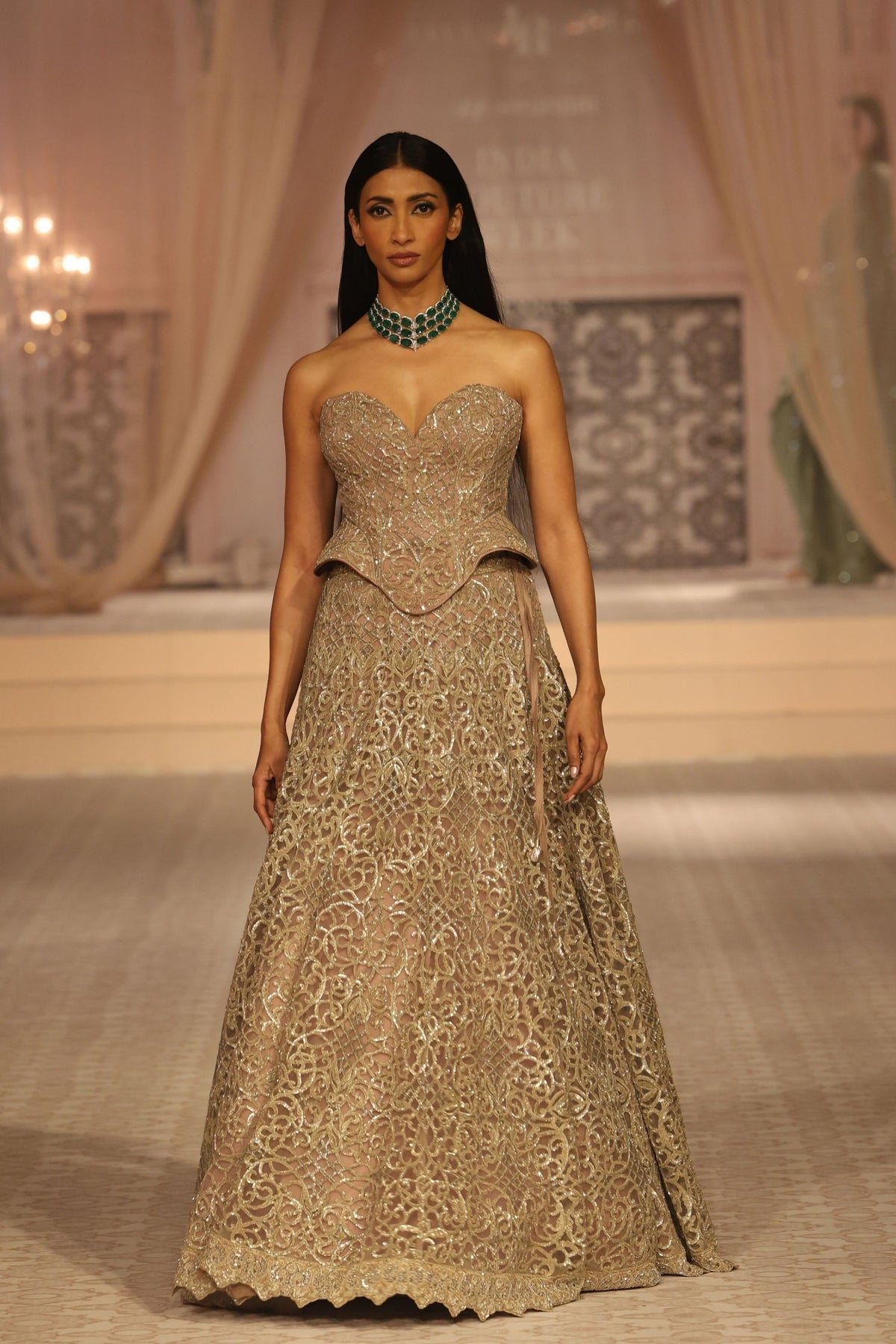 Halo Lehenga & Corset