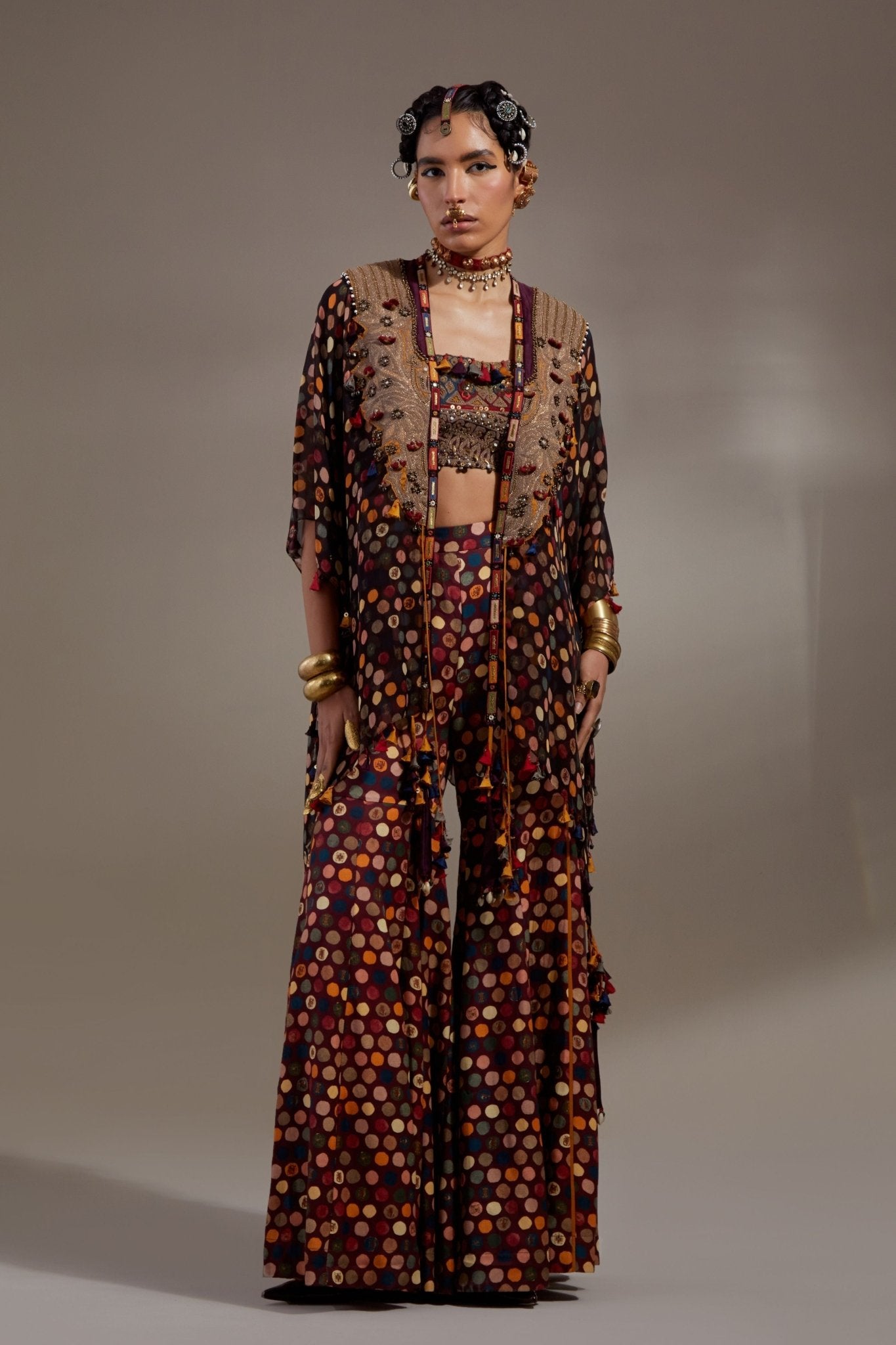 Jamuni Veni Jacket Set - Aseem Kapoor - Elahe