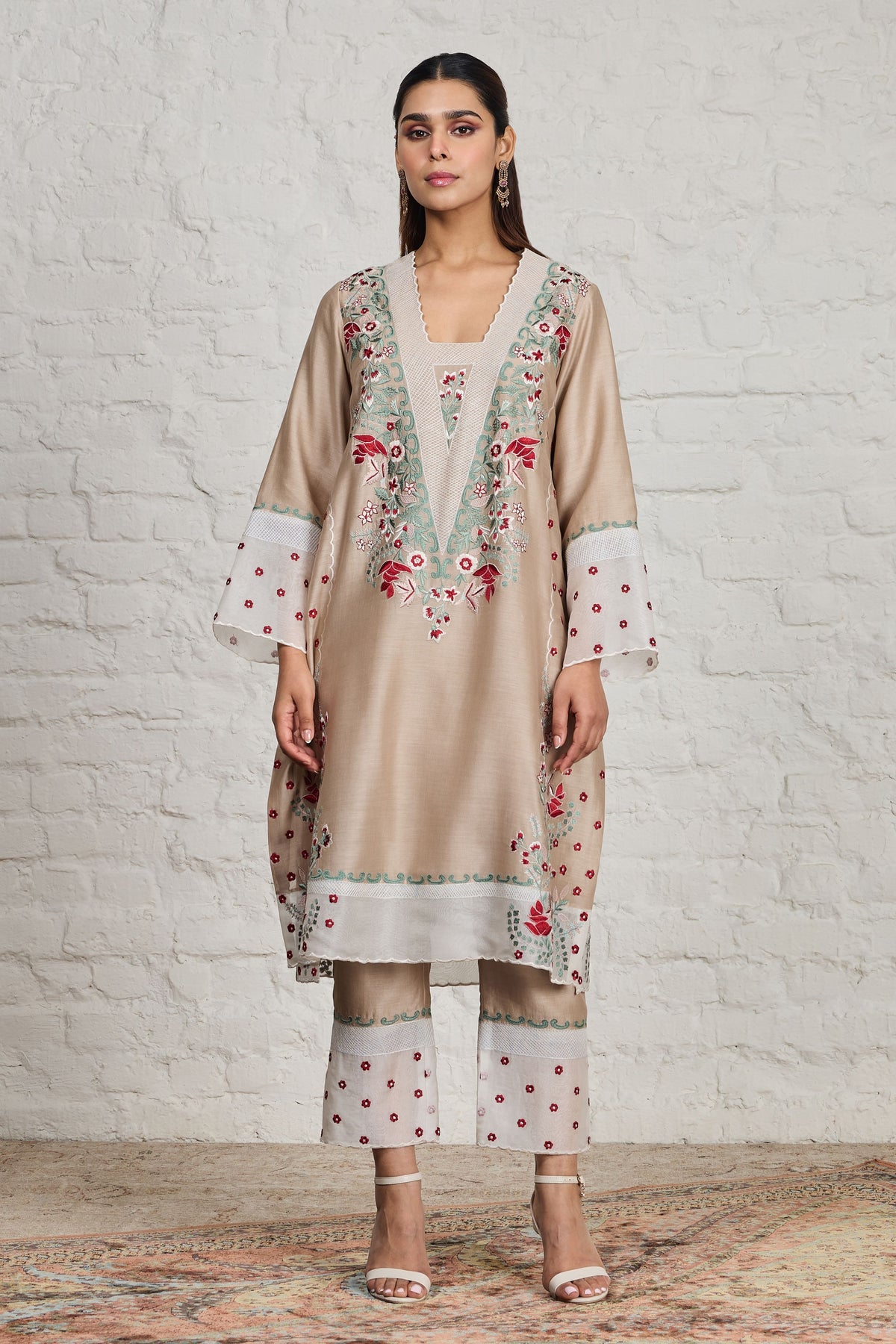 Eira Beige Kurta Set