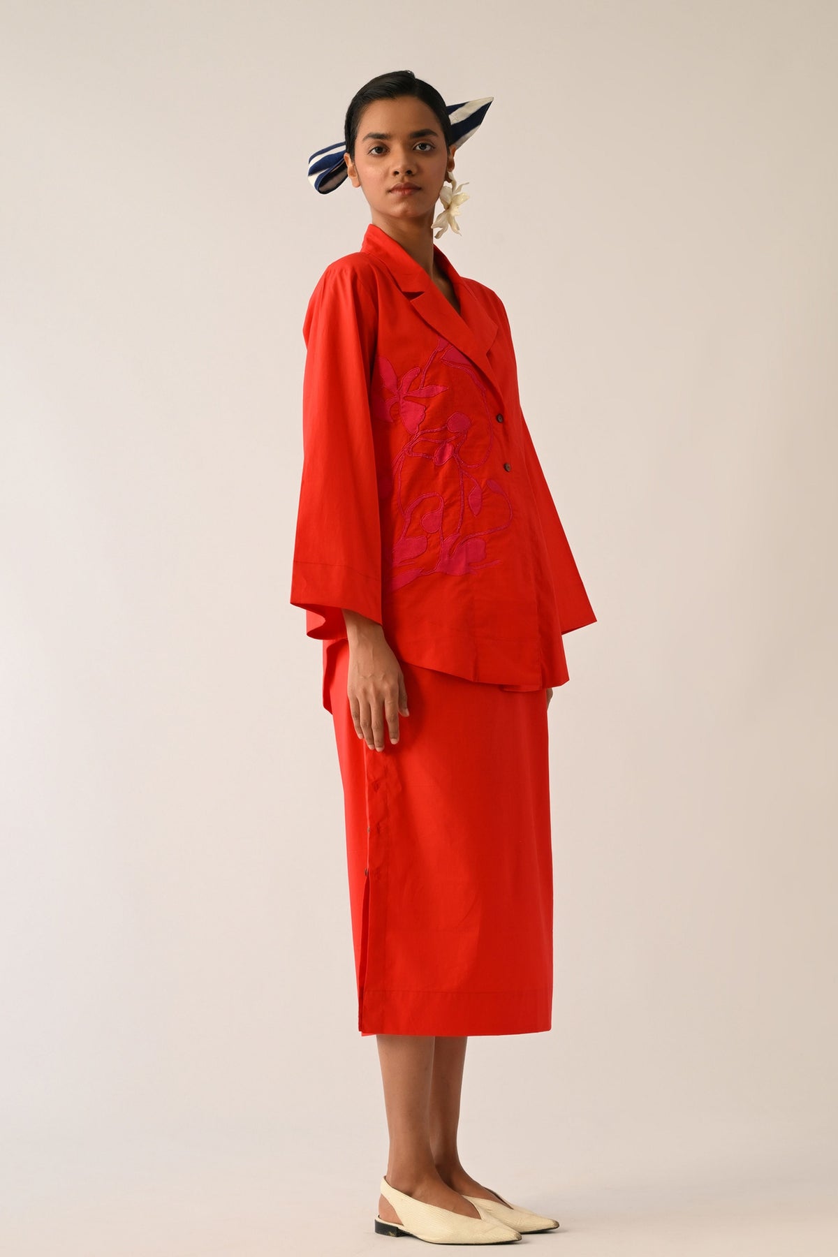 Mono Crimson Psyflora Applique Set