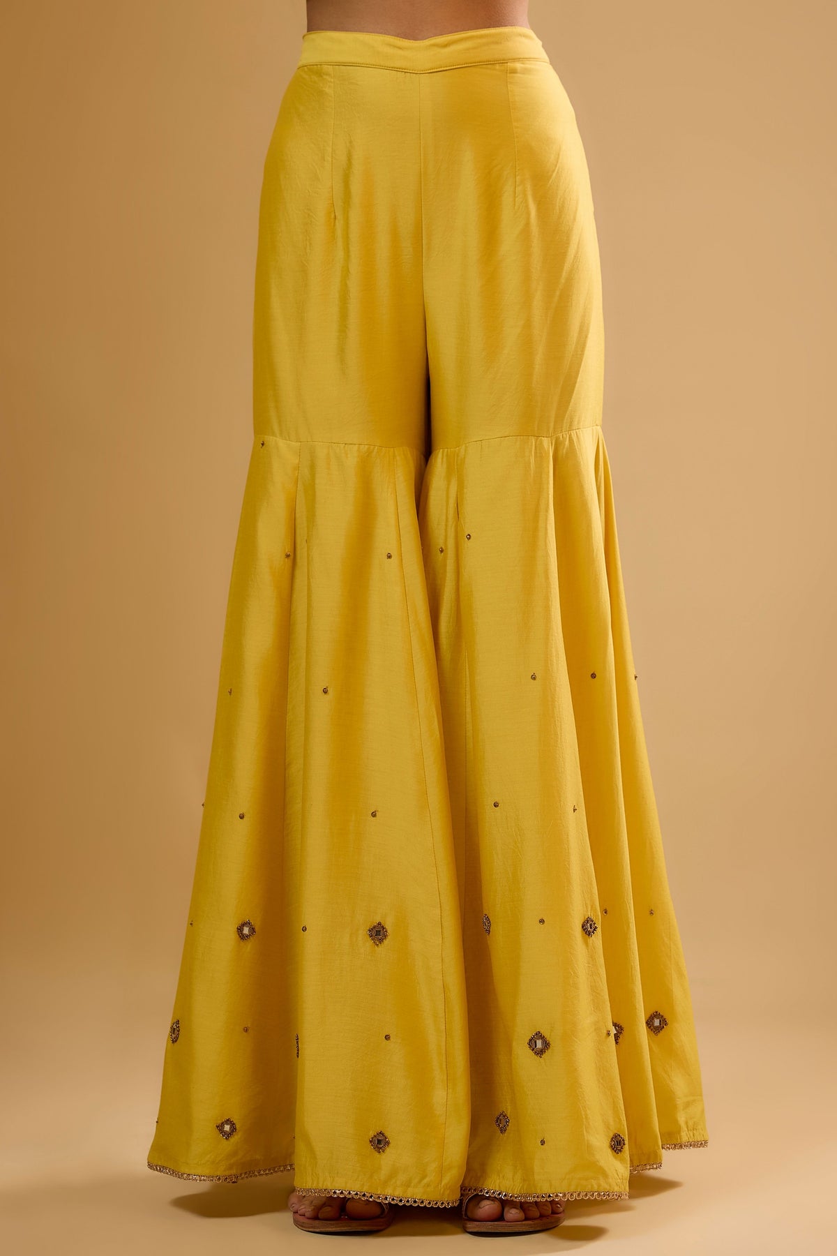 Yellow Sharara Set