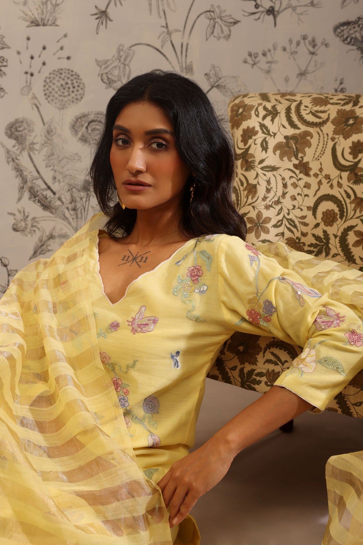 Harita Yellow Kurta Set