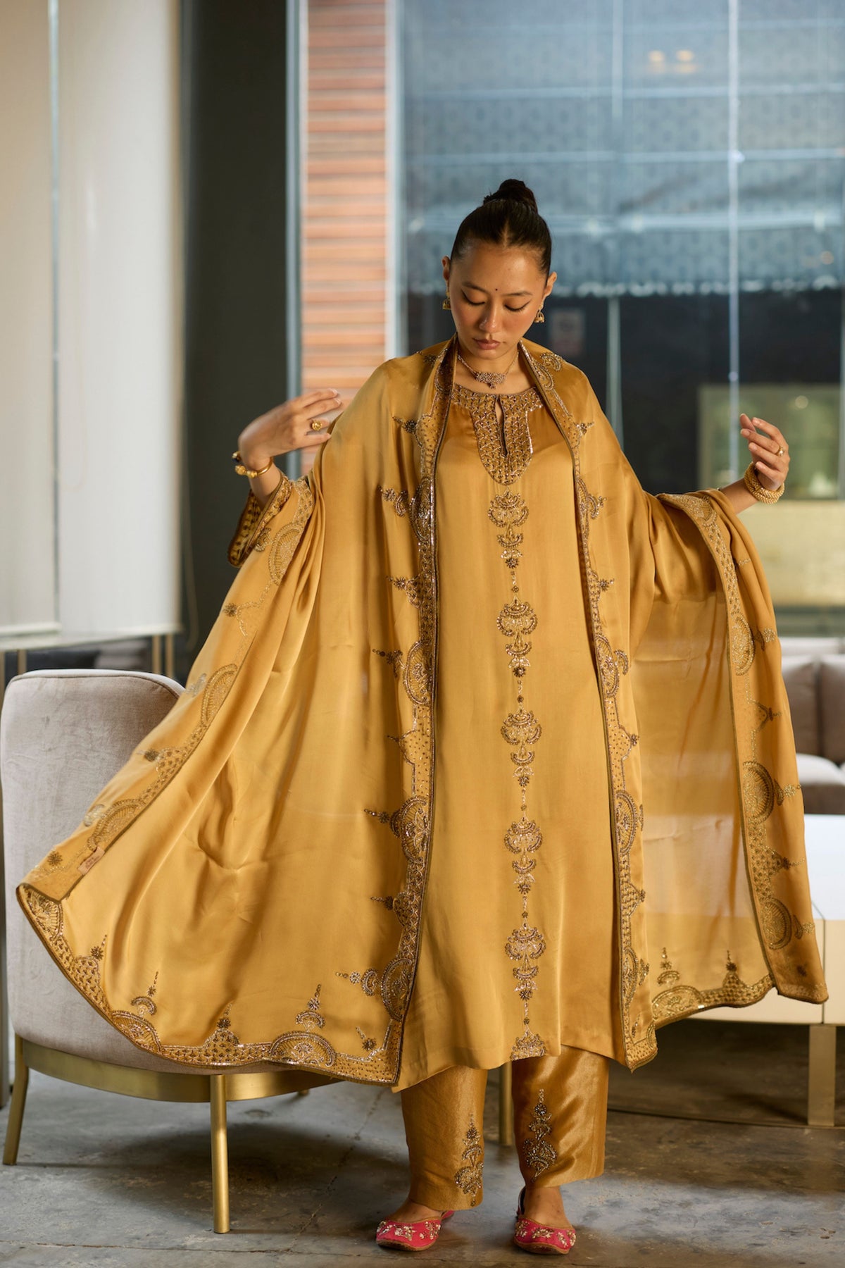 Mustard Prana Kurta Set