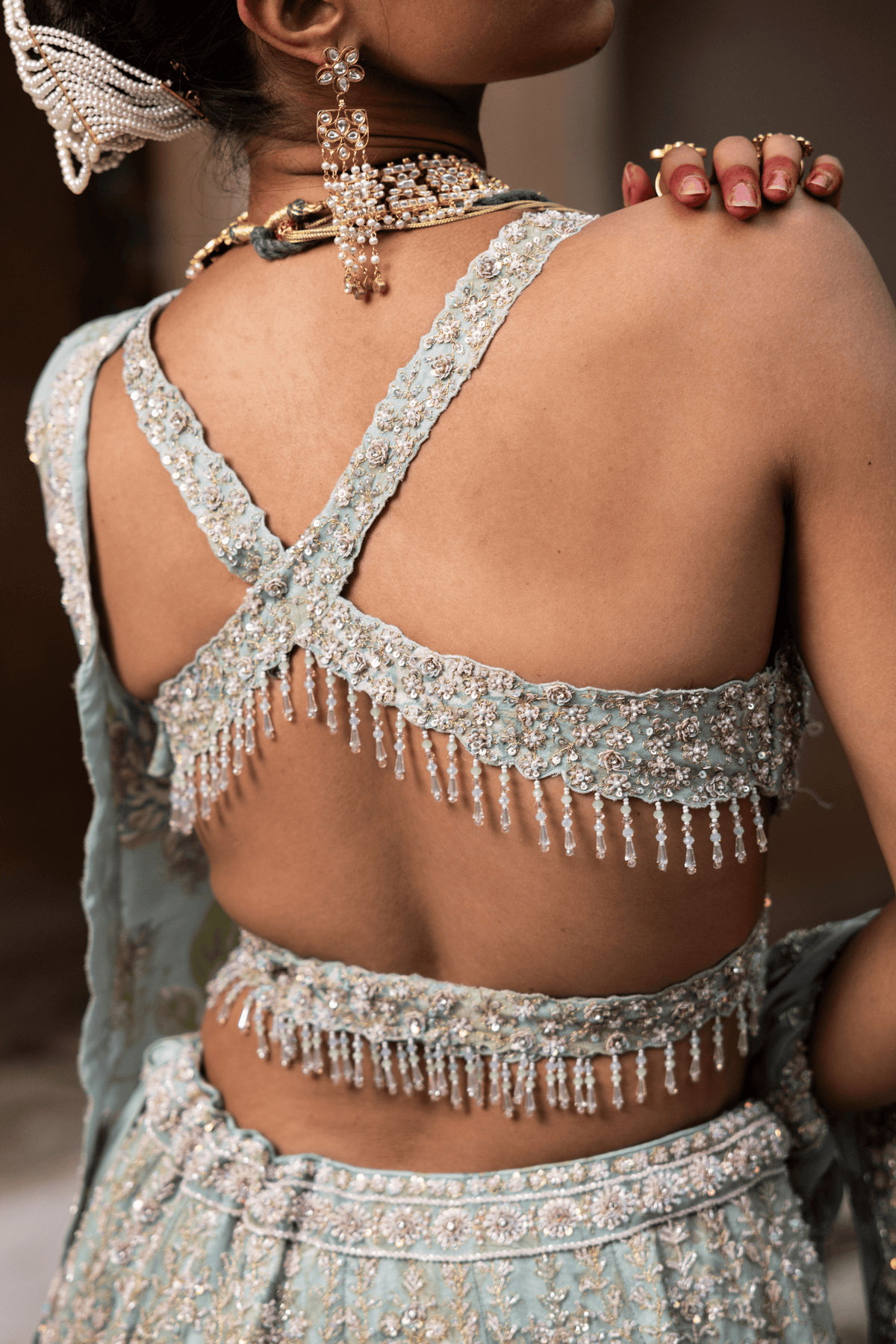 Pure Organza Bridal Lehenga
