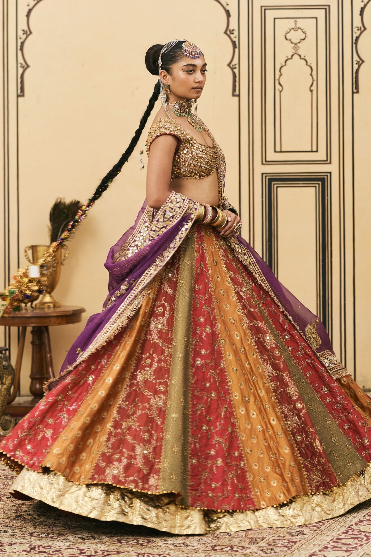Chitrali Organza Lehenga Set