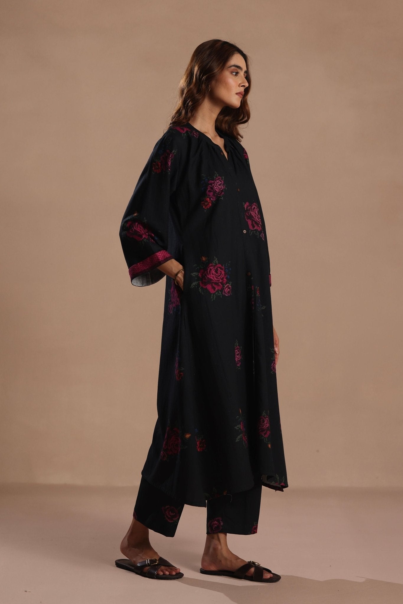 Astrid Kurta Set - Roza Pret - Elahe