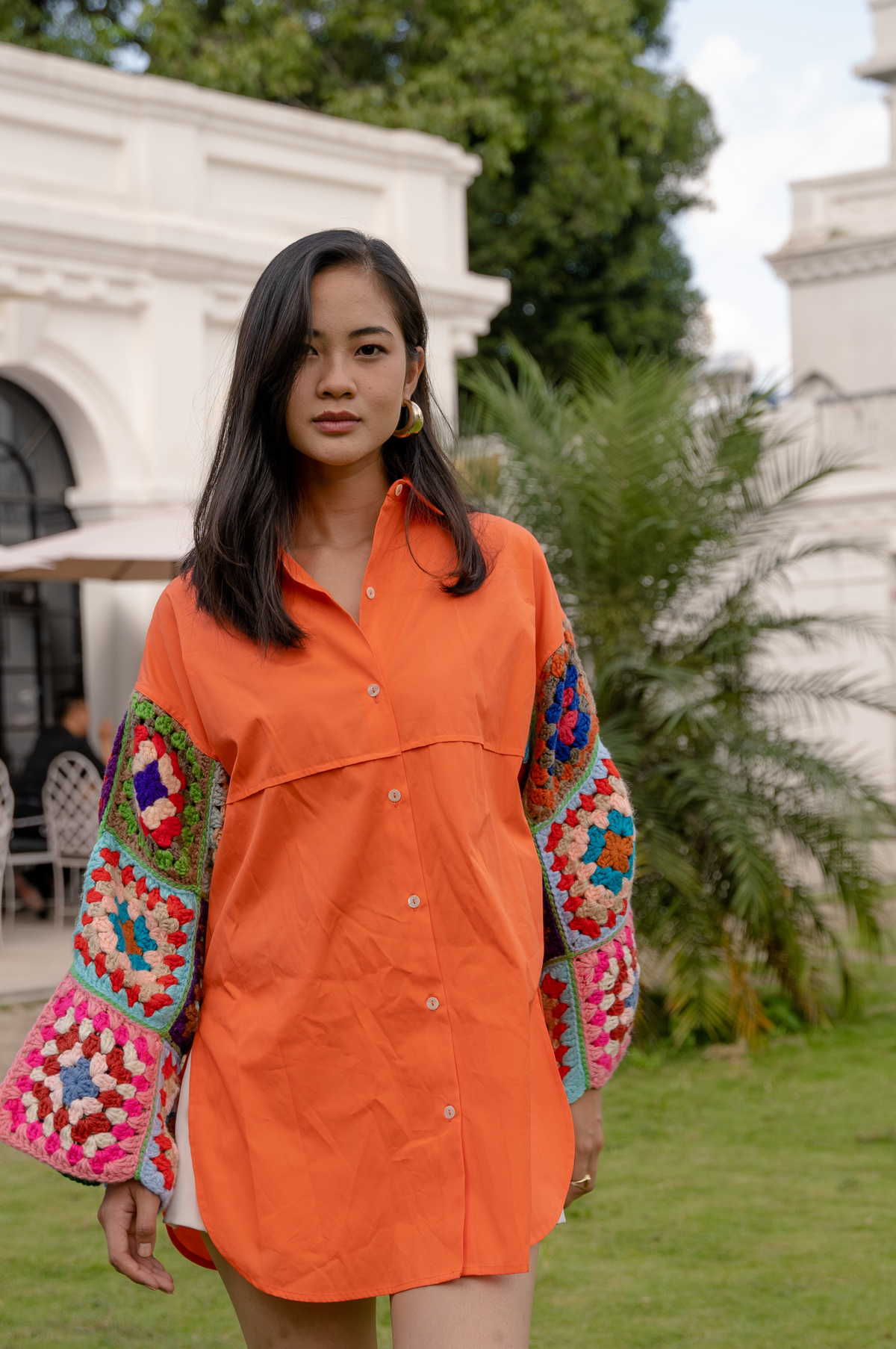 Tangerine Oversized Shirt