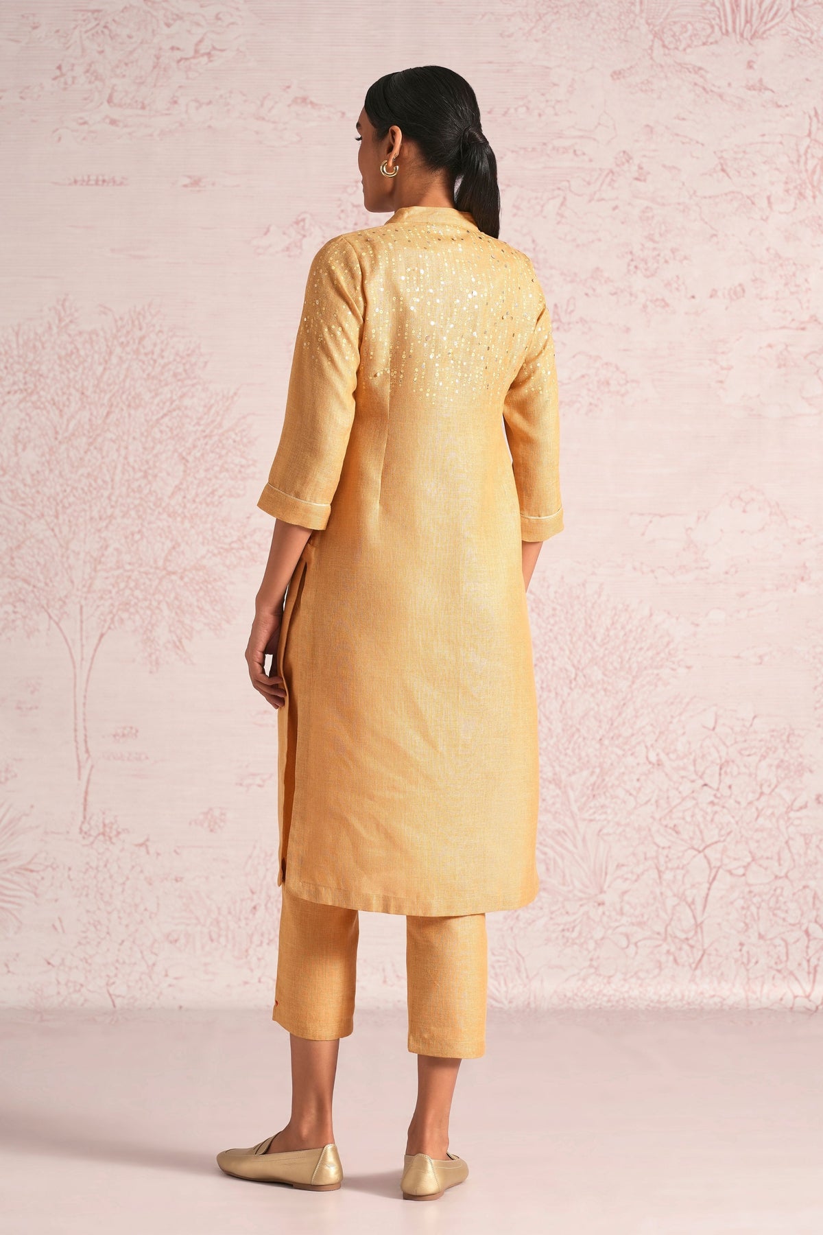 Shimmer Cashew Kurta & Pant