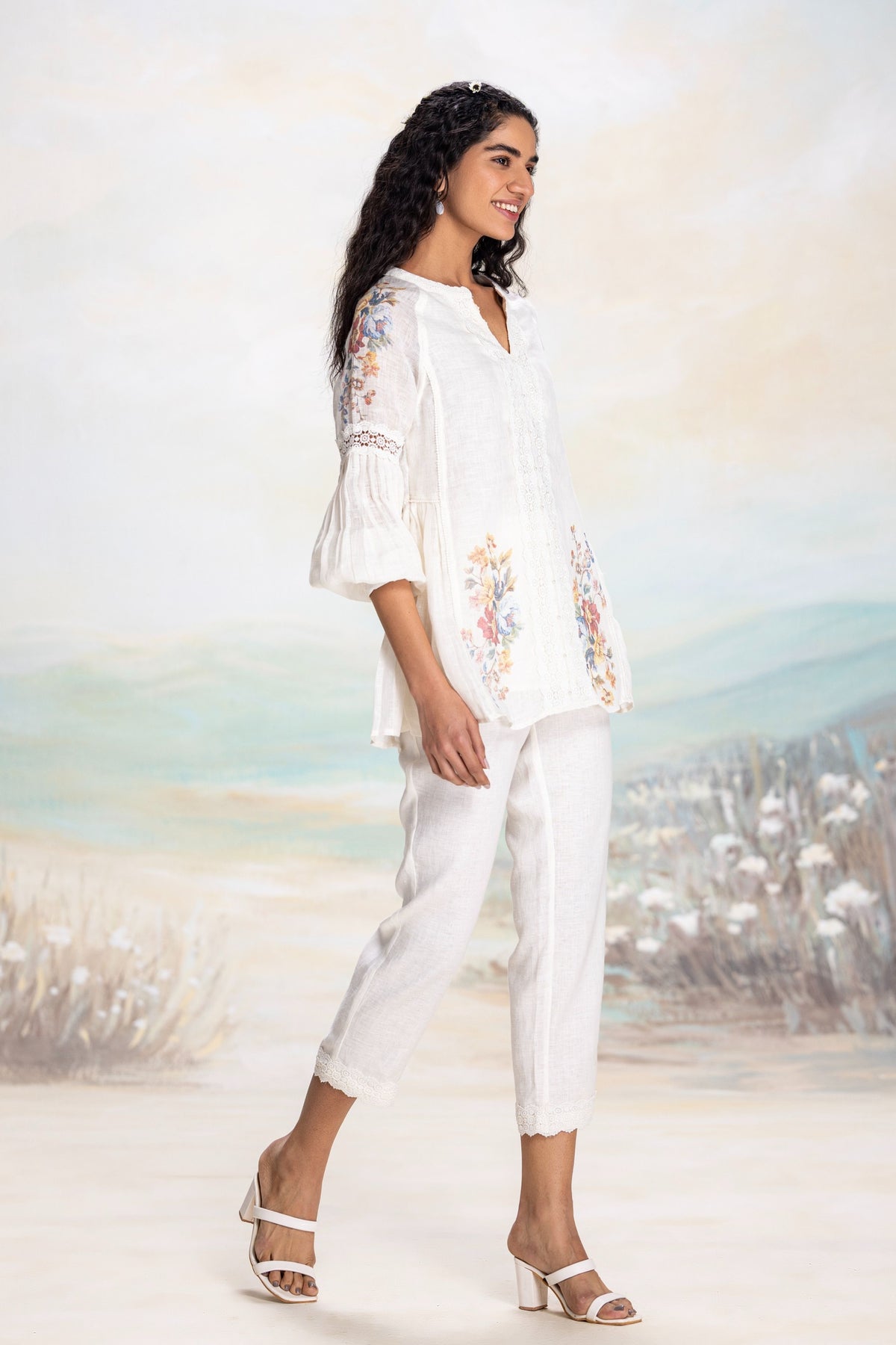 Vintage Rosa Wreath Swan Co-ord Set